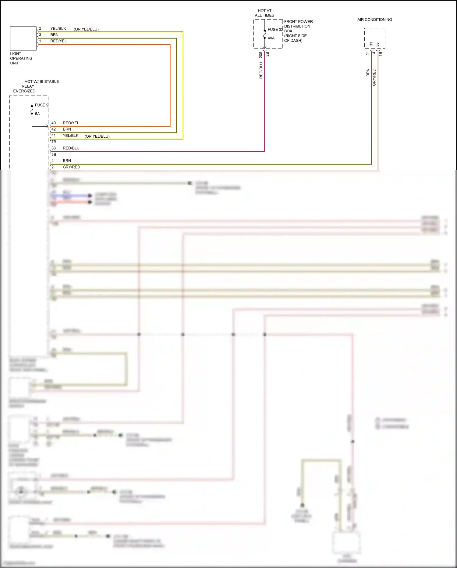 MINI Cooper S III facelift (2018-2021) front interior light wiring diagram  (6 of 8)