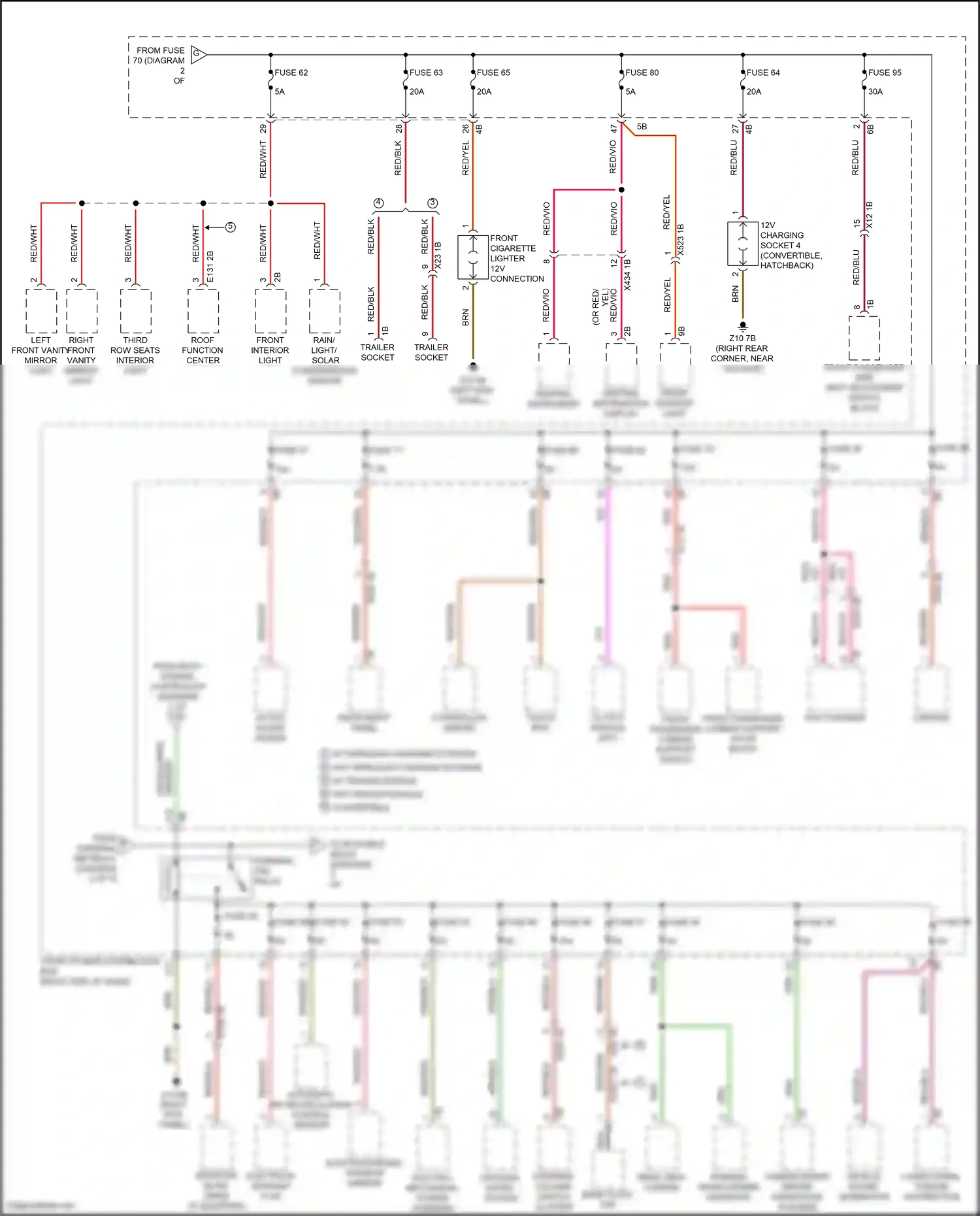 MINI Cooper S III facelift (2018-2021) front interior light wiring diagram  (7 of 8)