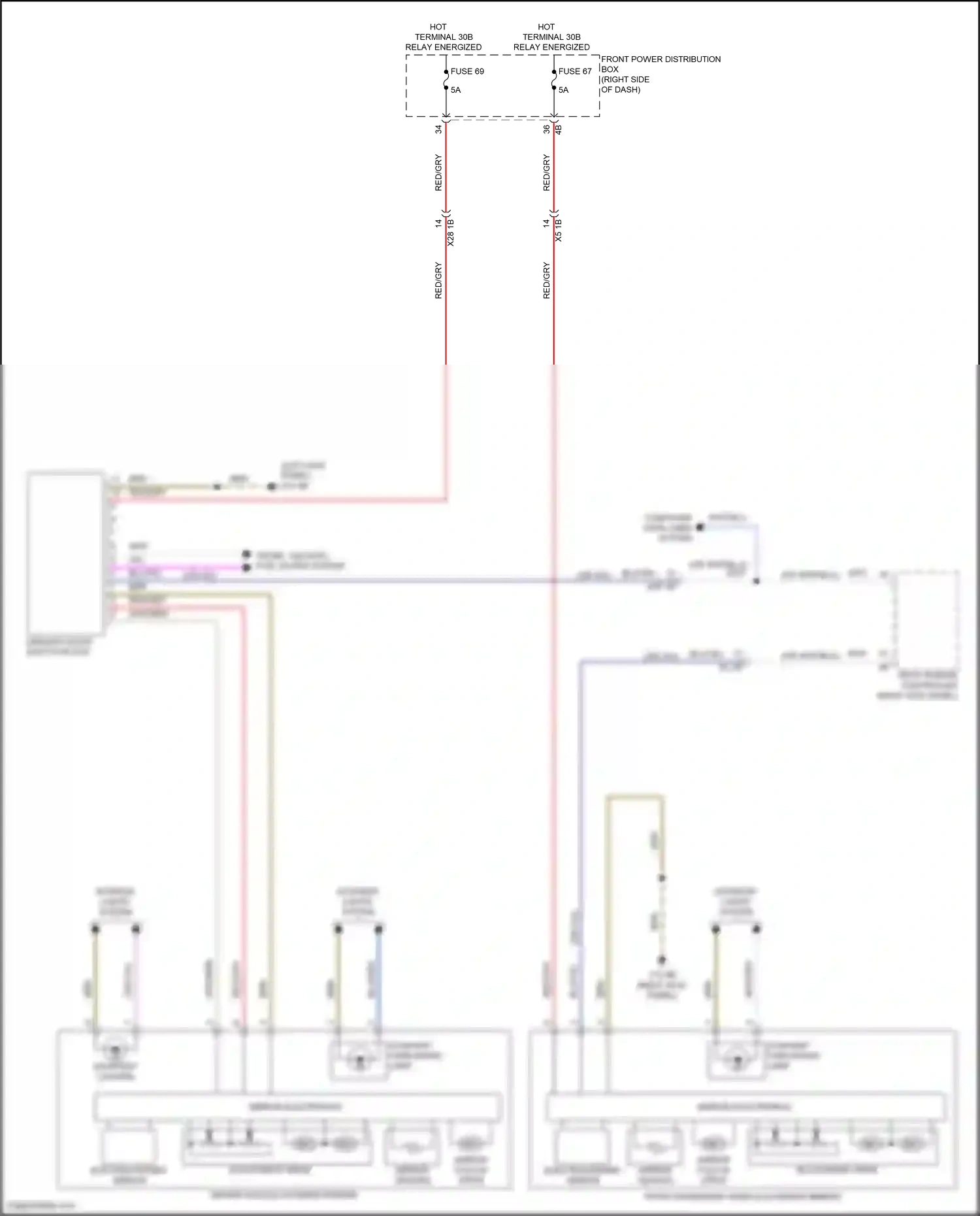 MINI Cooper S III facelift (2018-2021) mirror electronics wiring diagram  (1 of 2)
