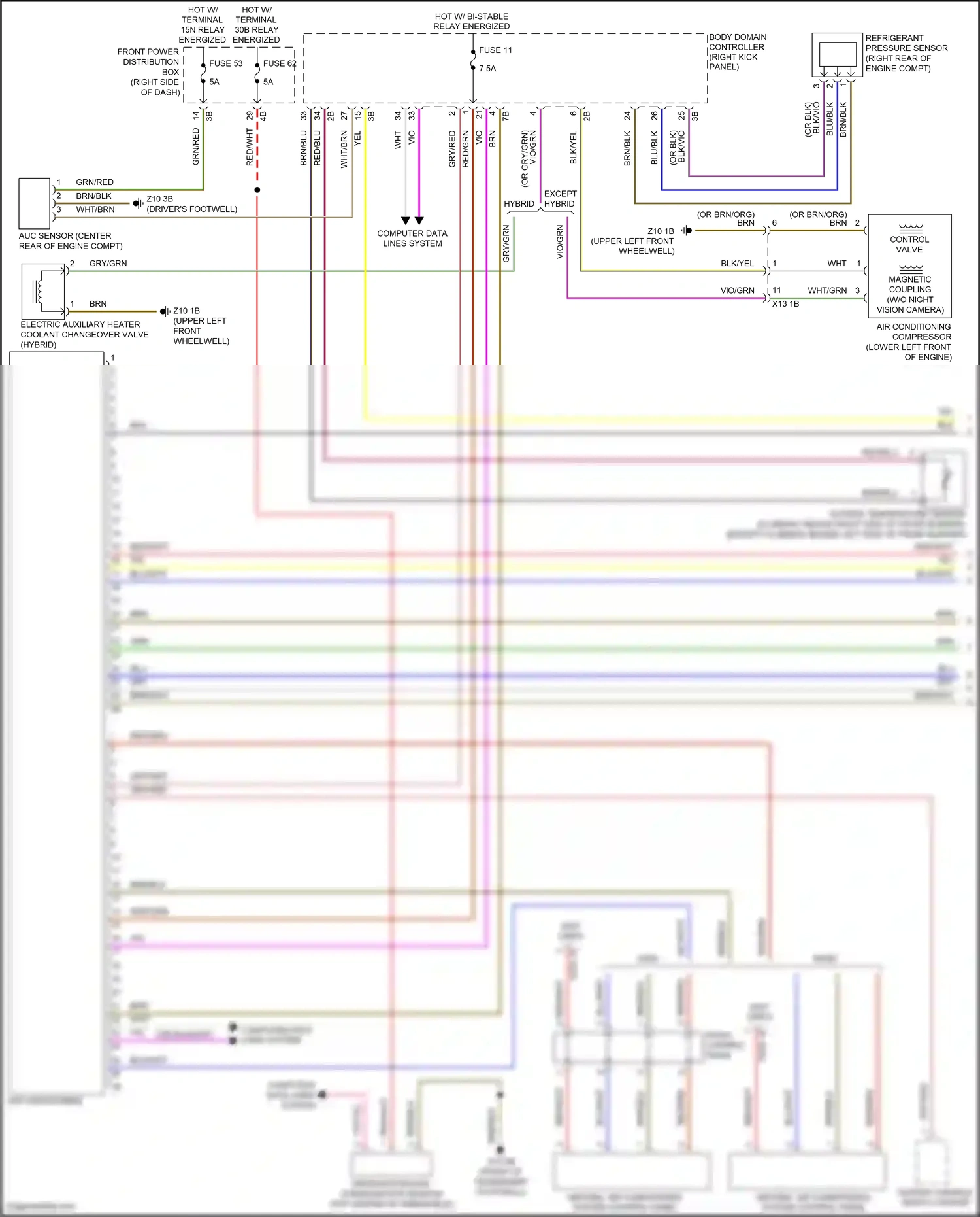 MINI Cooper S III facelift (2018-2021) outside temperature sensor wiring diagram  (1 of 3)