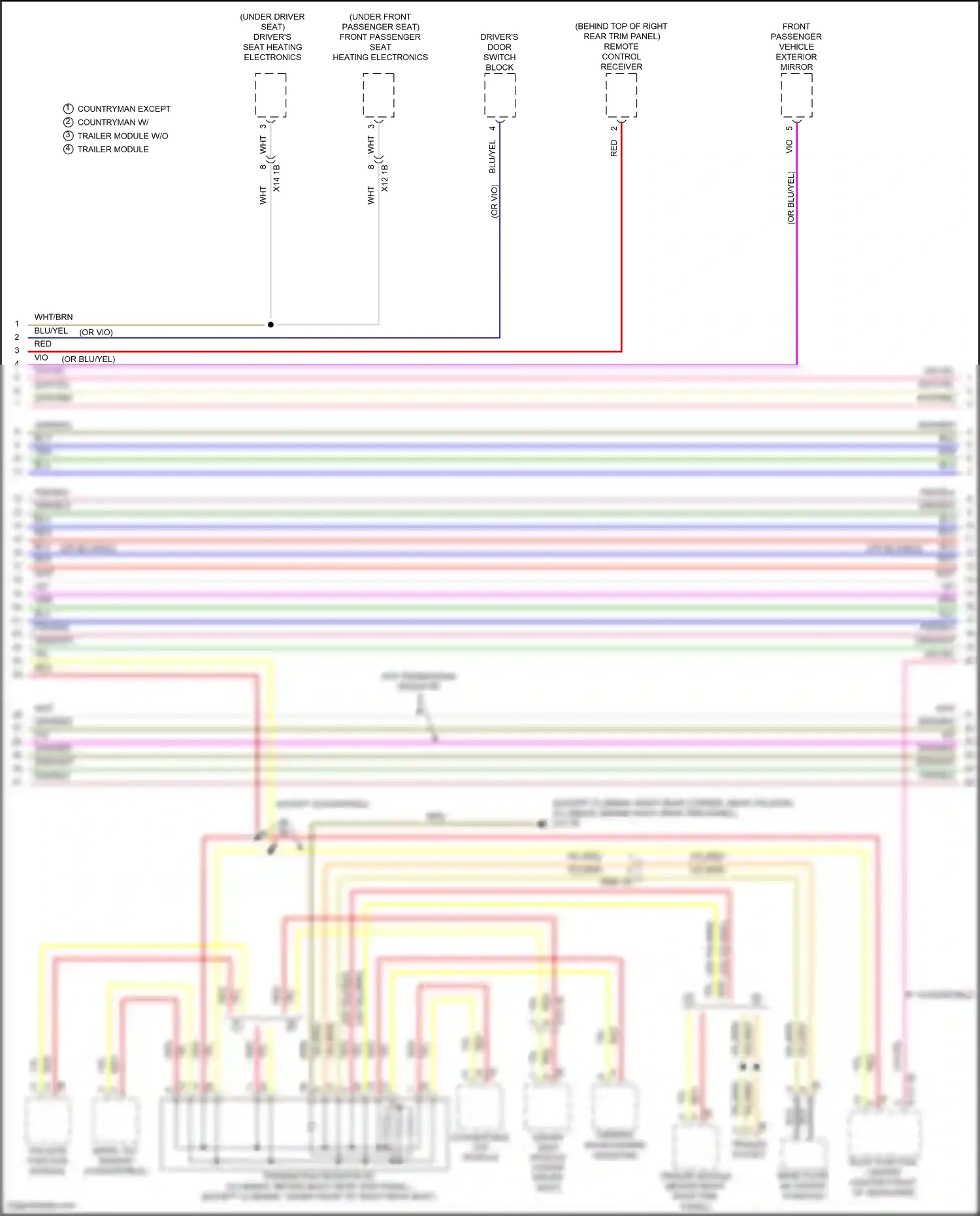 MINI Cooper S III facelift (2018-2021) remote control receiver wiring diagram  (5 of 9)