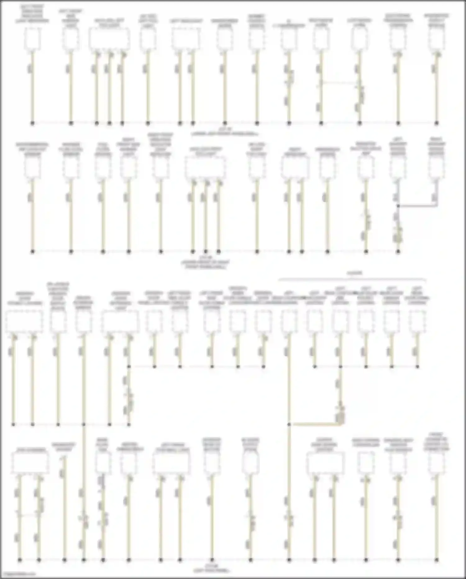 Cooper S MINI III (2013-2018): Ground distribution circuit, hatchback (1 of 3)