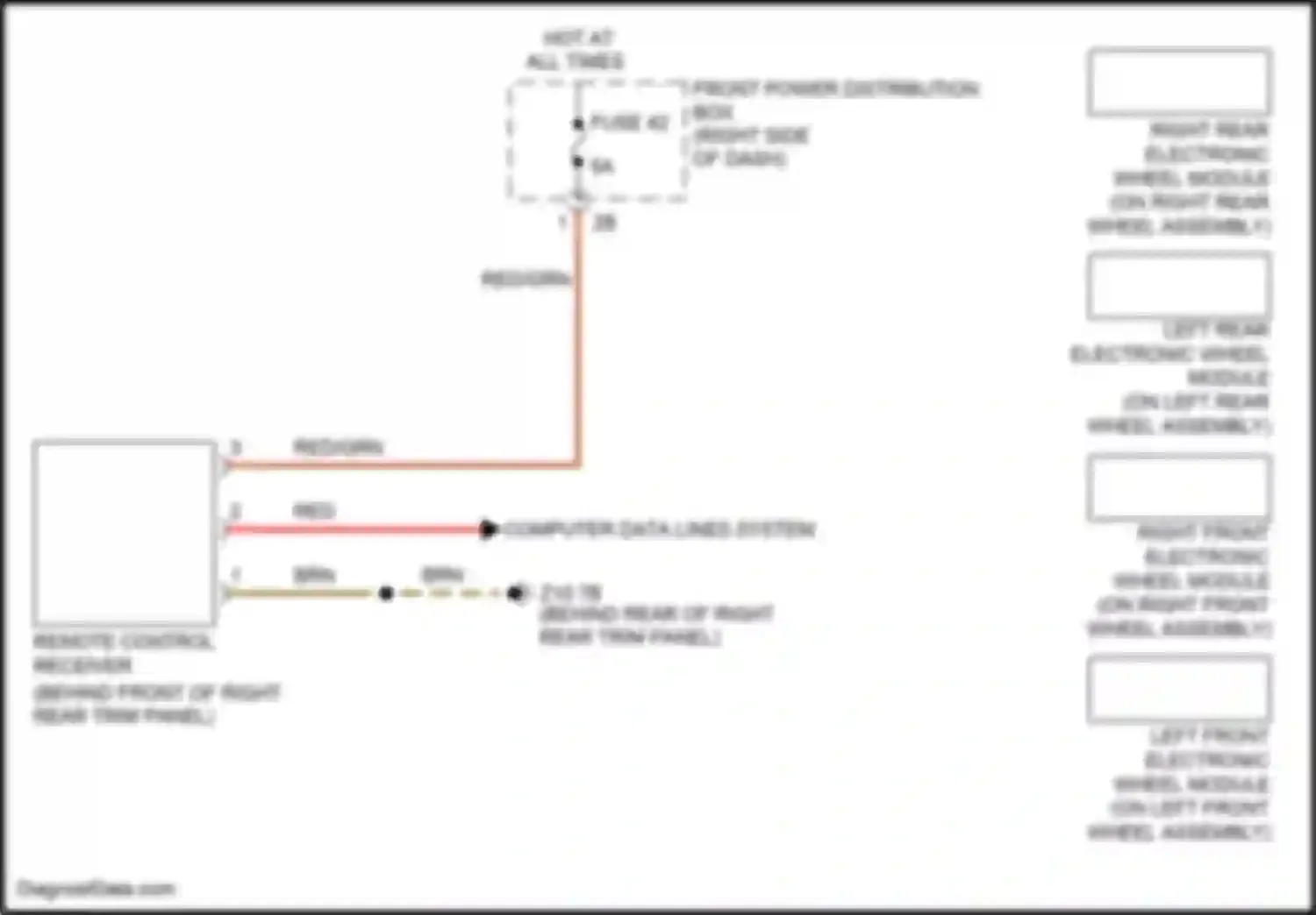 Cooper S MINI III (2013-2018): Warning systems circuit, hatchback