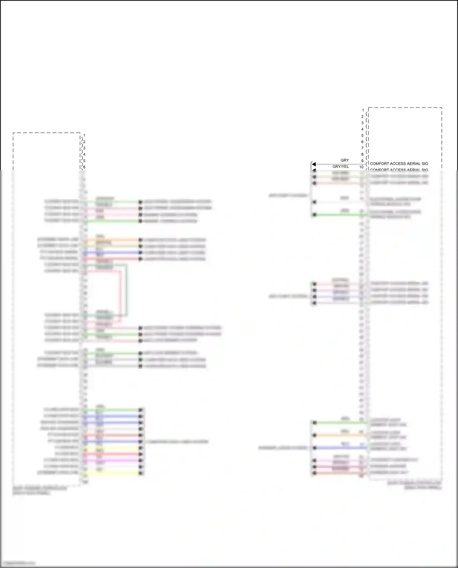 MINI Cooper S III (2013-2018) electronic outer door handle module sig wiring diagram  (1 of 1)
