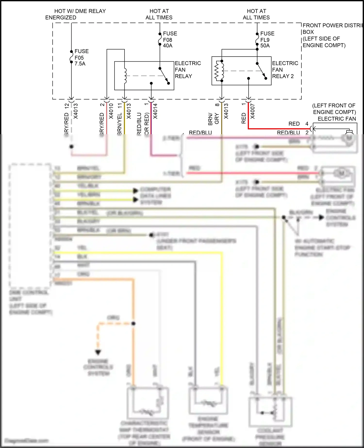 MINI Cooper S III (2013-2018) engine temperature sensor wiring diagram  (5 of 6)