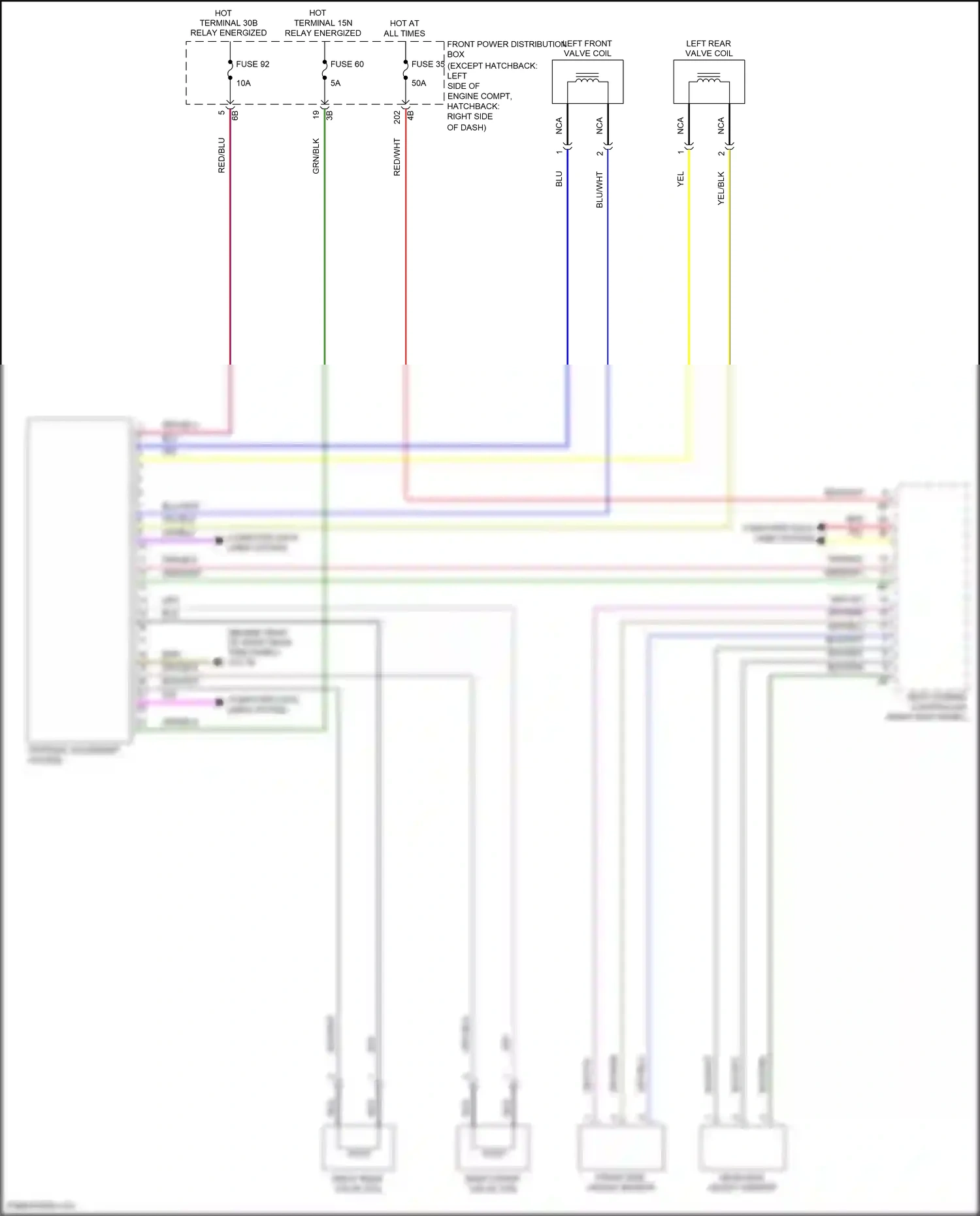 MINI Cooper S III (2013-2018) front ride height sensor wiring diagram  (1 of 4)