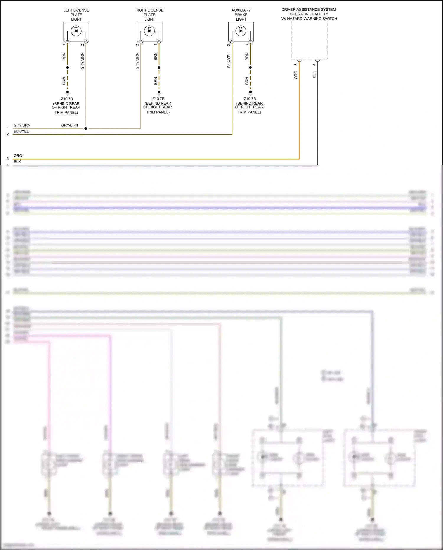 MINI Cooper S III (2013-2018) left front side marker light wiring diagram  (3 of 8)