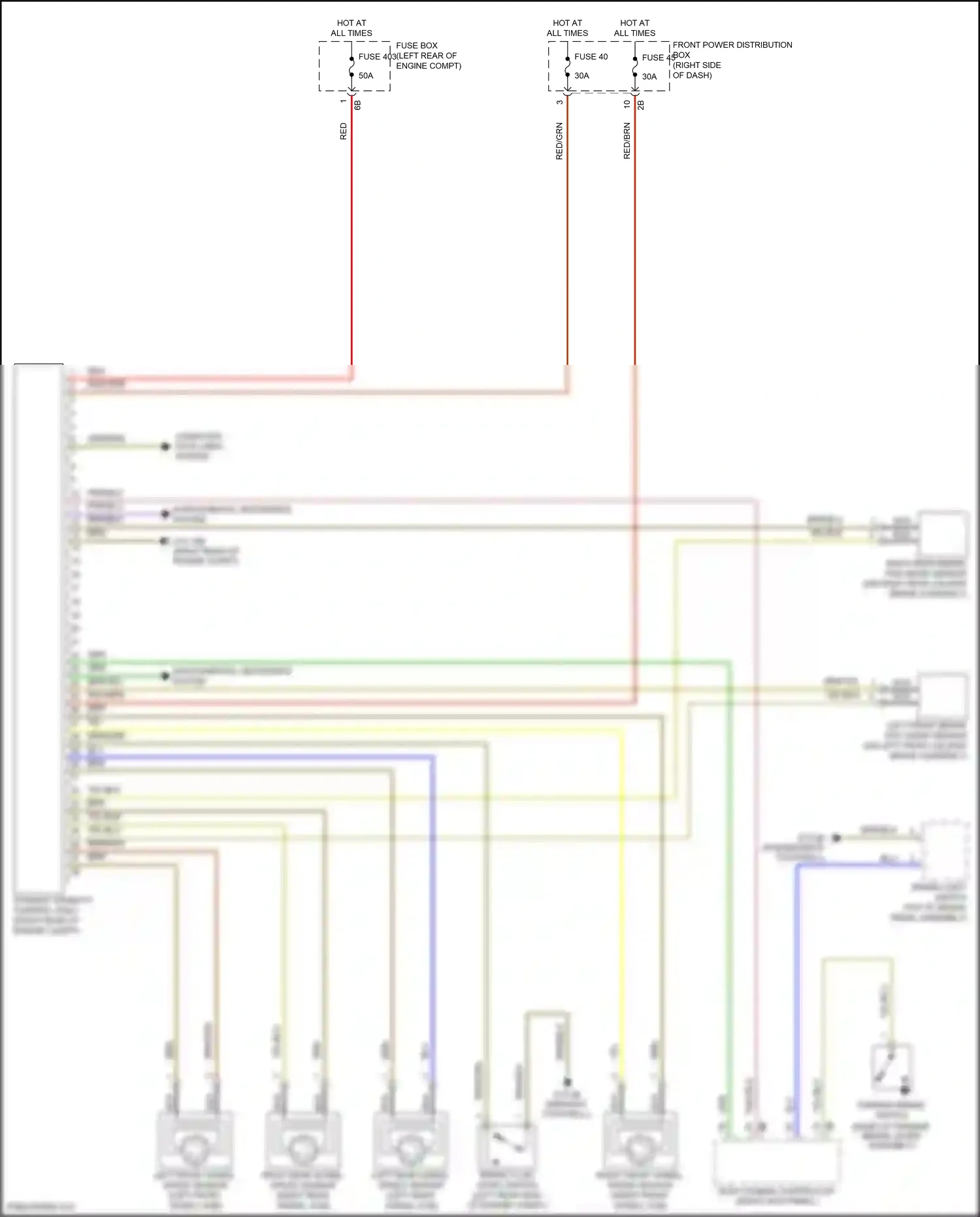 MINI Cooper S III (2013-2018) left front wheel speed sensor wiring diagram  (3 of 4)