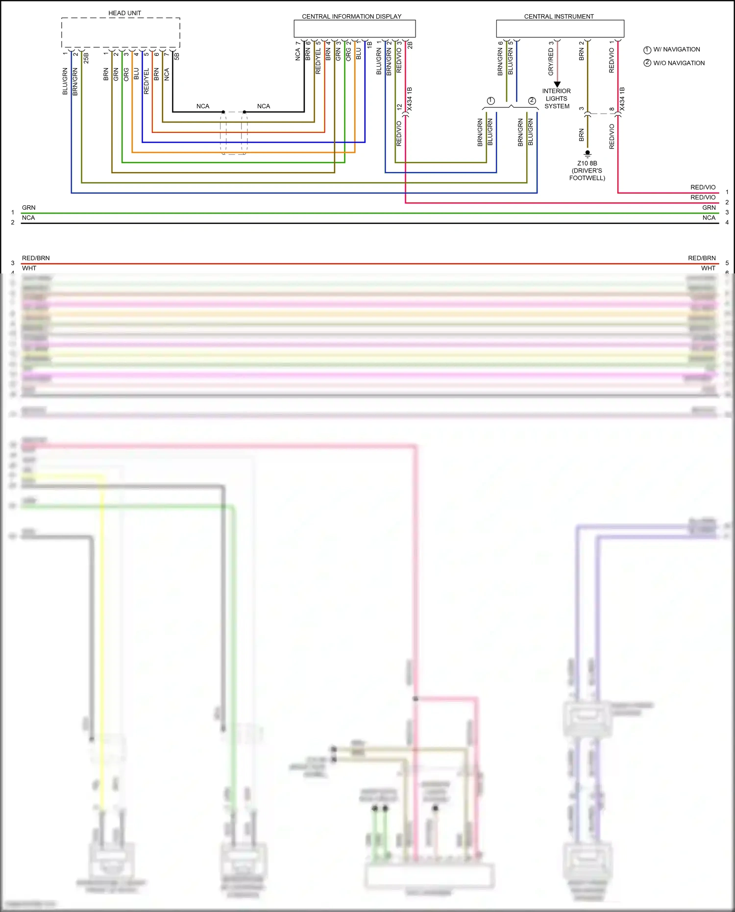 MINI Cooper S III (2013-2018) right front mid-range speaker wiring diagram  (6 of 20)