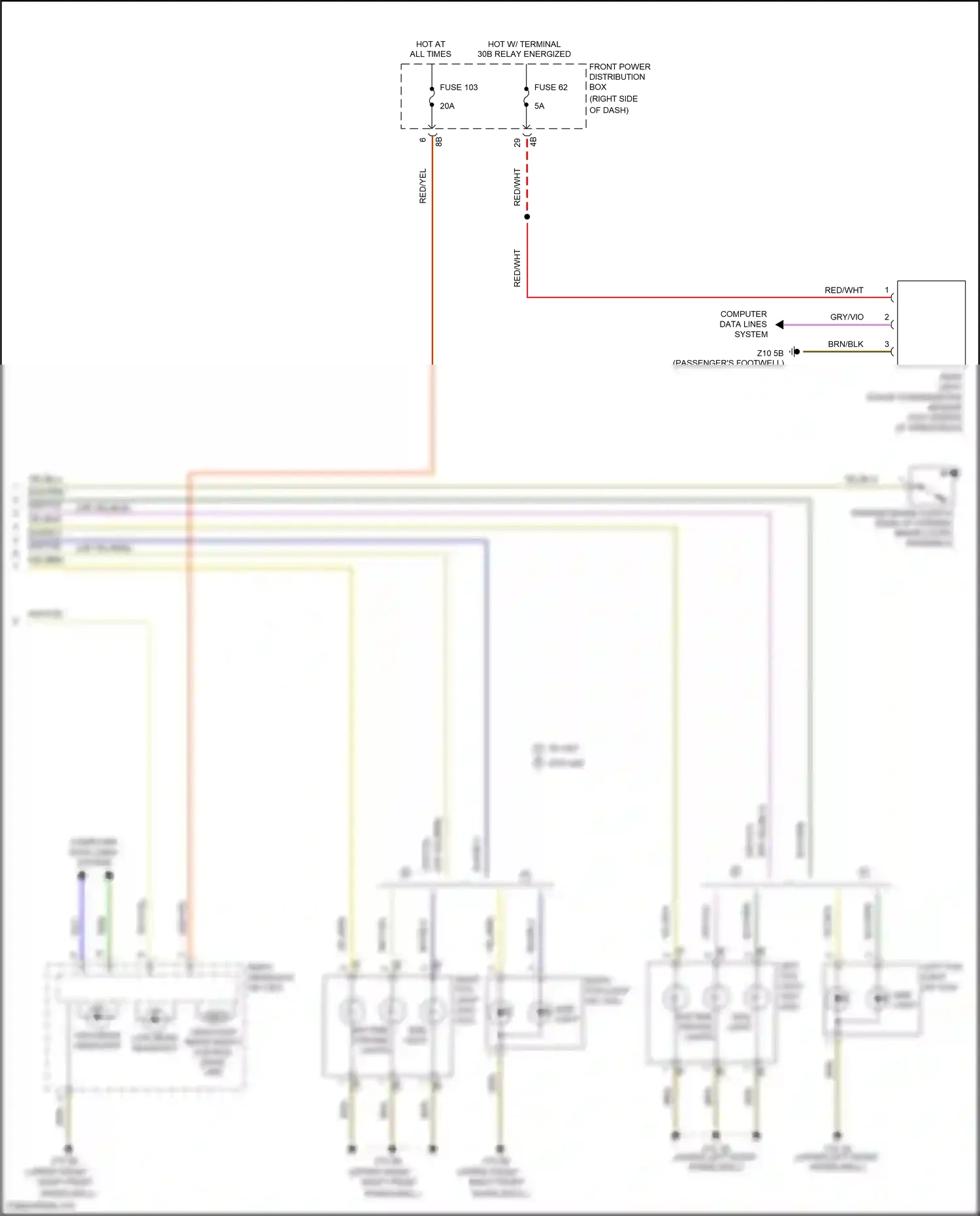 MINI Cooper S III (2013-2018) right headlight wiring diagram  (6 of 15)