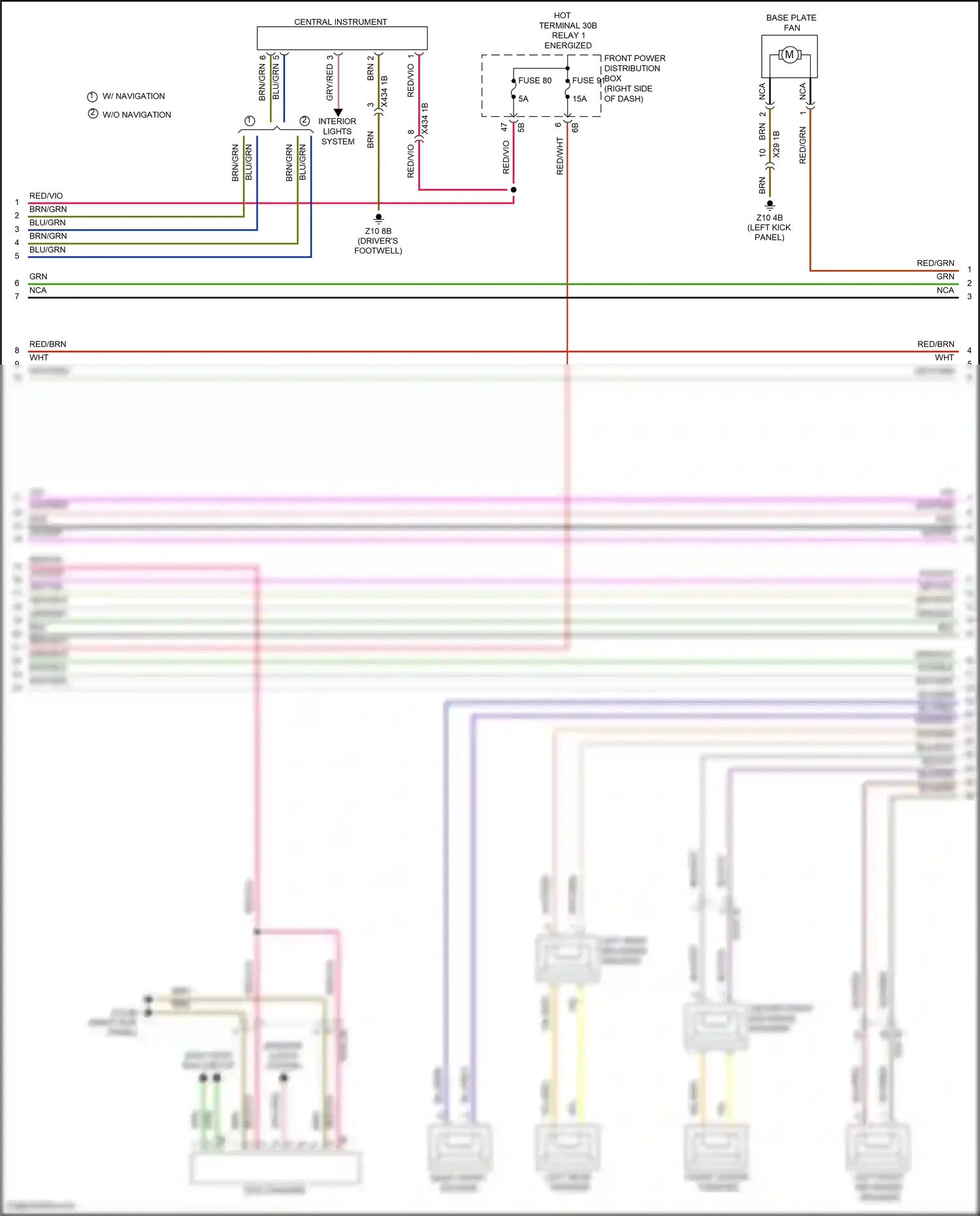 MINI Cooper S III (2013-2018) (right kick panel) wiring diagram  (109 of 163)