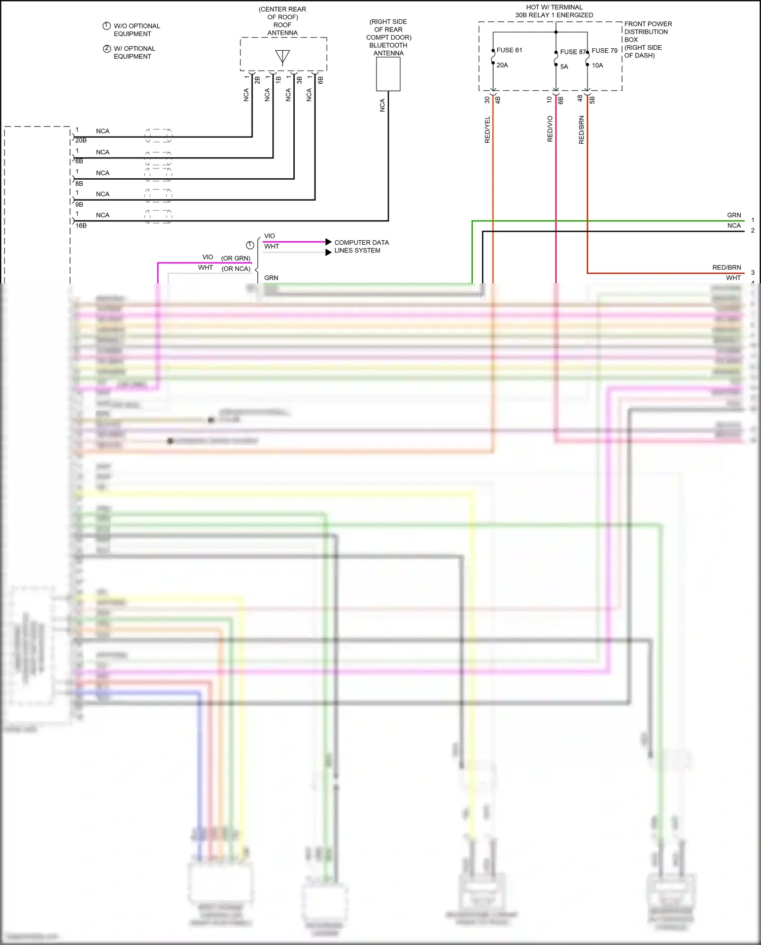 MINI Cooper S III (2013-2018) (right kick panel) wiring diagram  (50 of 163)