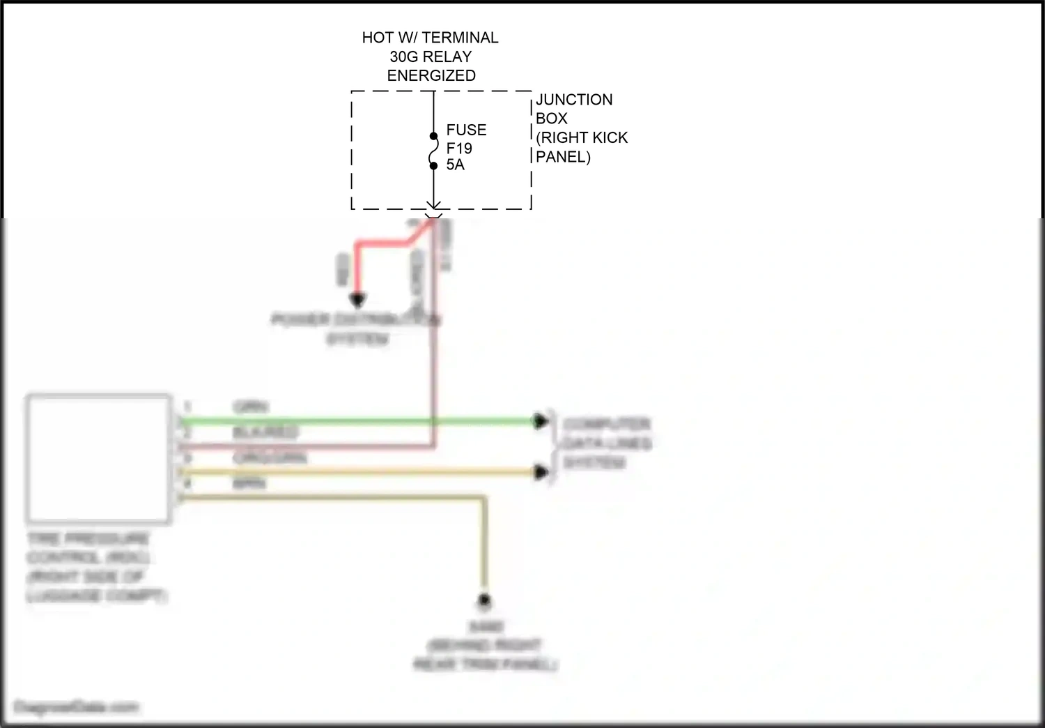 MINI Cooper S III (2013-2018) (right kick panel) wiring diagram  (145 of 163)