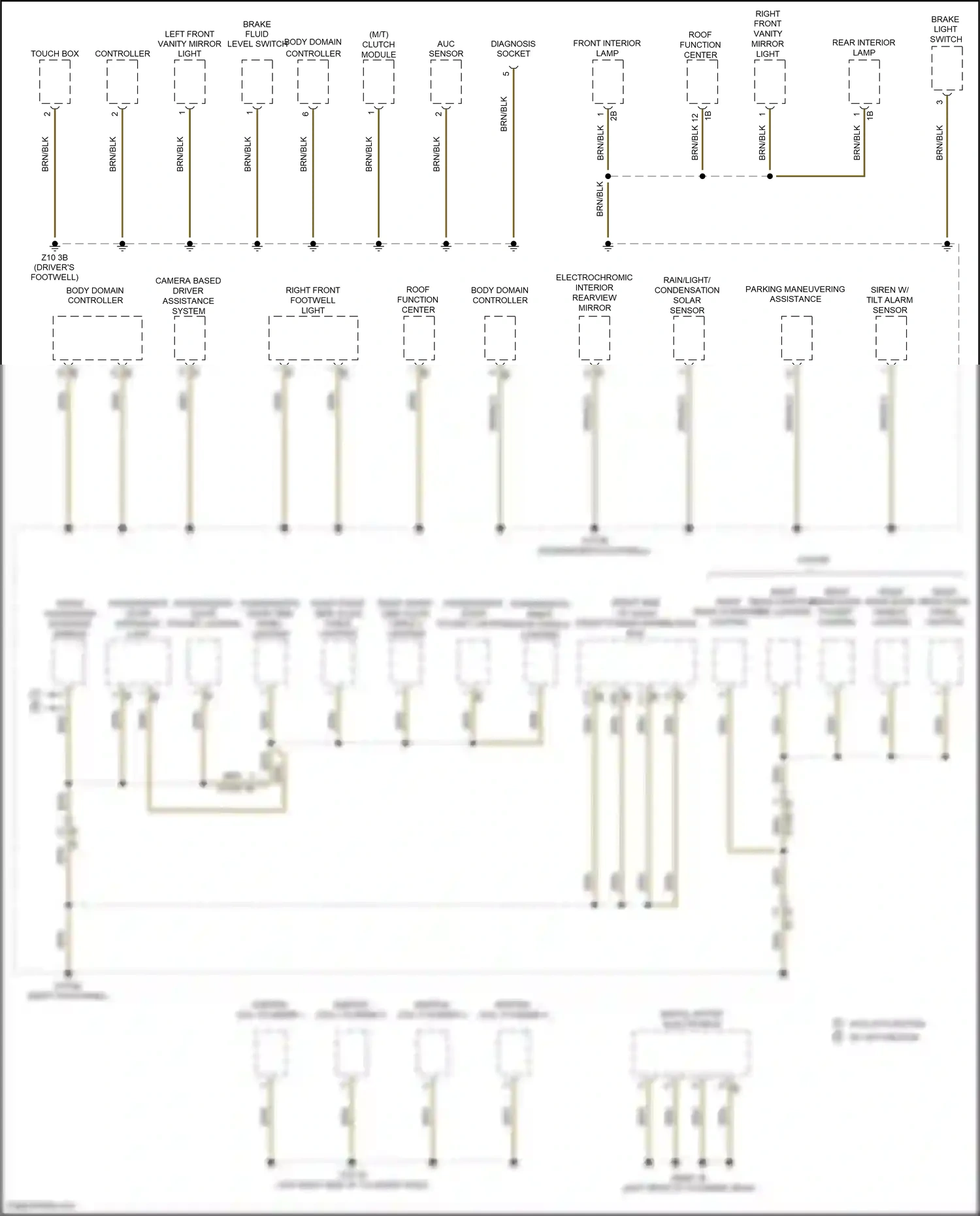 MINI Cooper S III (2013-2018) (right kick panel) wiring diagram  (125 of 163)