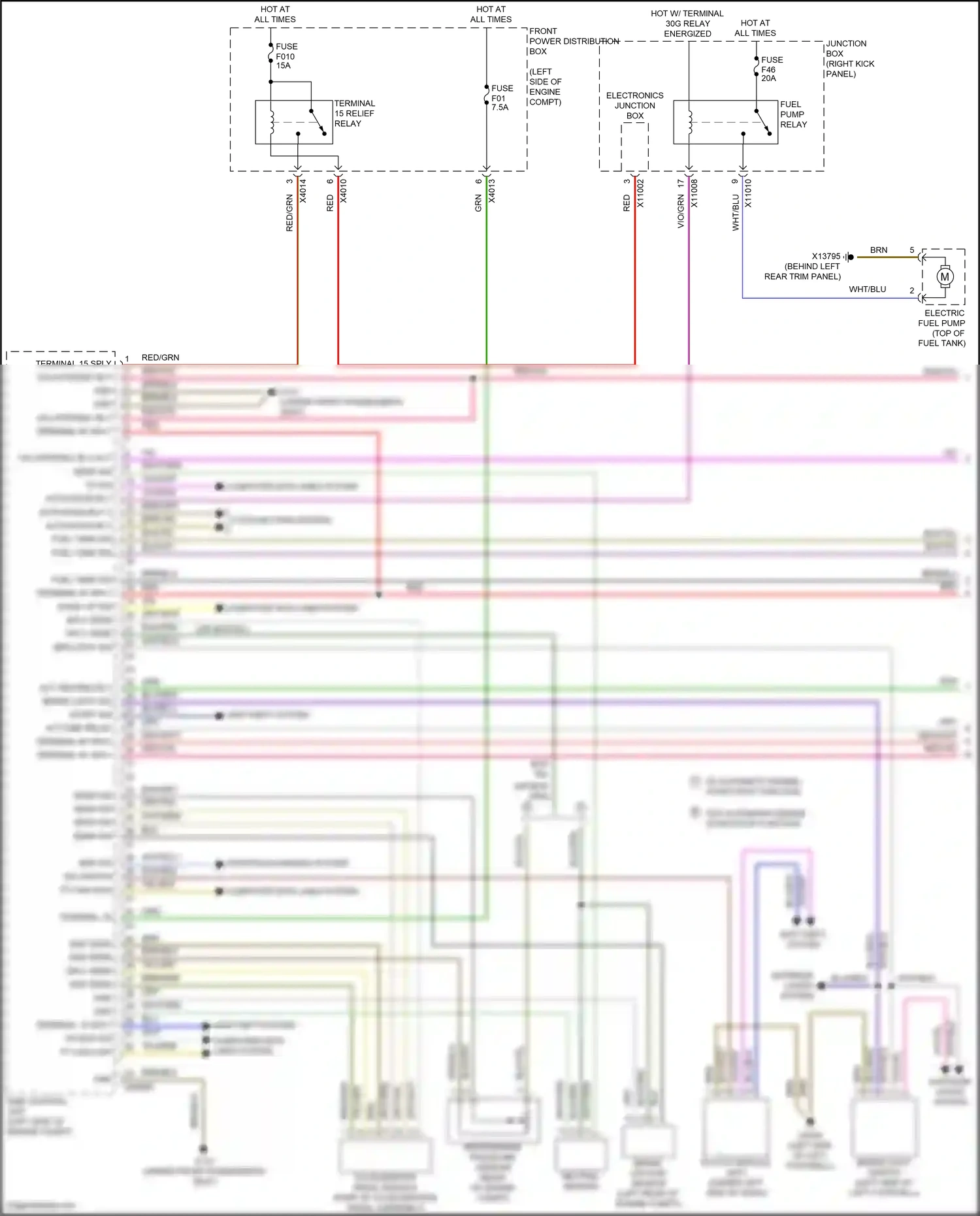 MINI Cooper S III (2013-2018) (right kick panel) wiring diagram  (157 of 163)