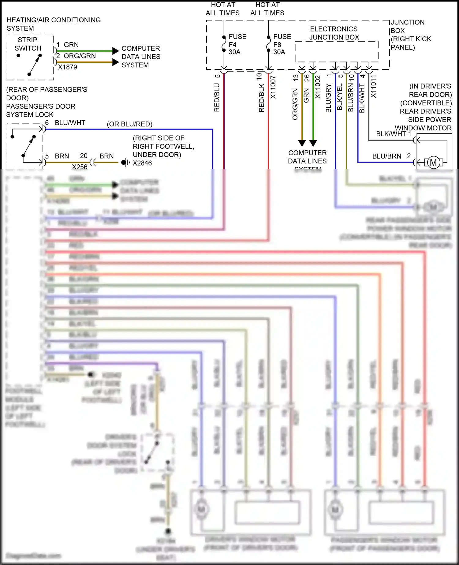 MINI Cooper S III (2013-2018) strip switch wiring diagram  (7 of 9)