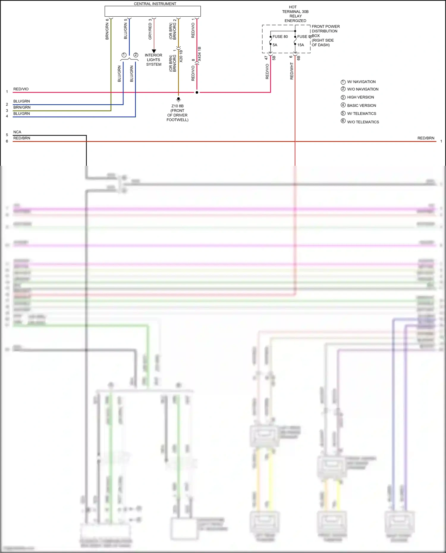MINI Cooper SD Clubman II (2015-2019) basic version wiring diagram  (2 of 6)