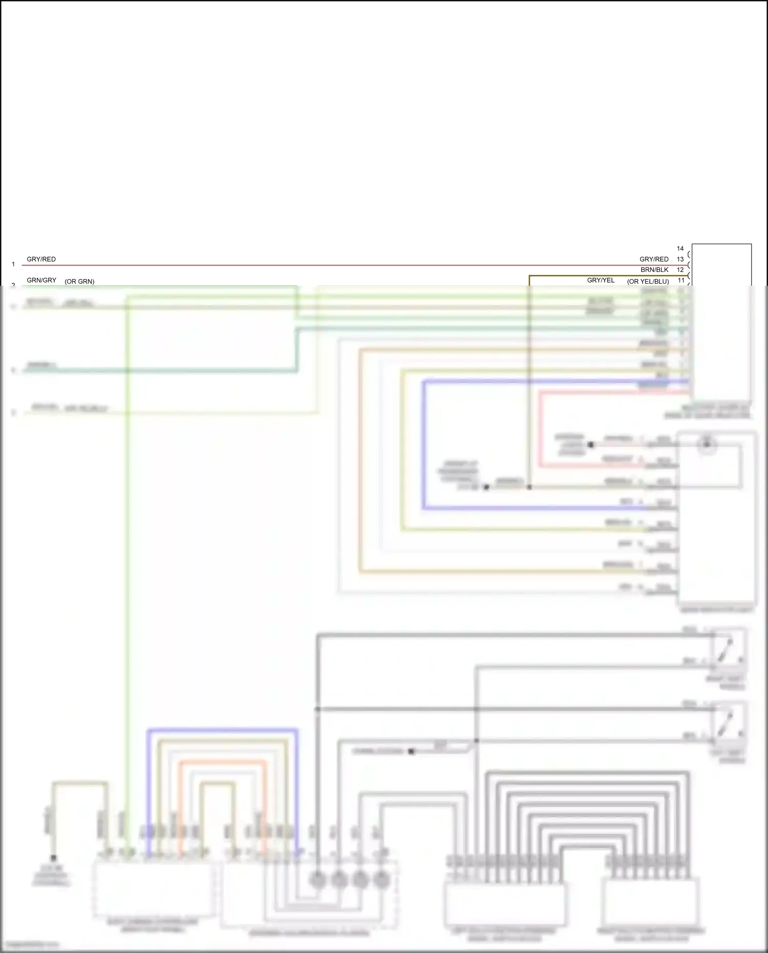 MINI Cooper SD Clubman II (2015-2019) left multi- function steering wheel switch block wiring diagram  (4 of 4)