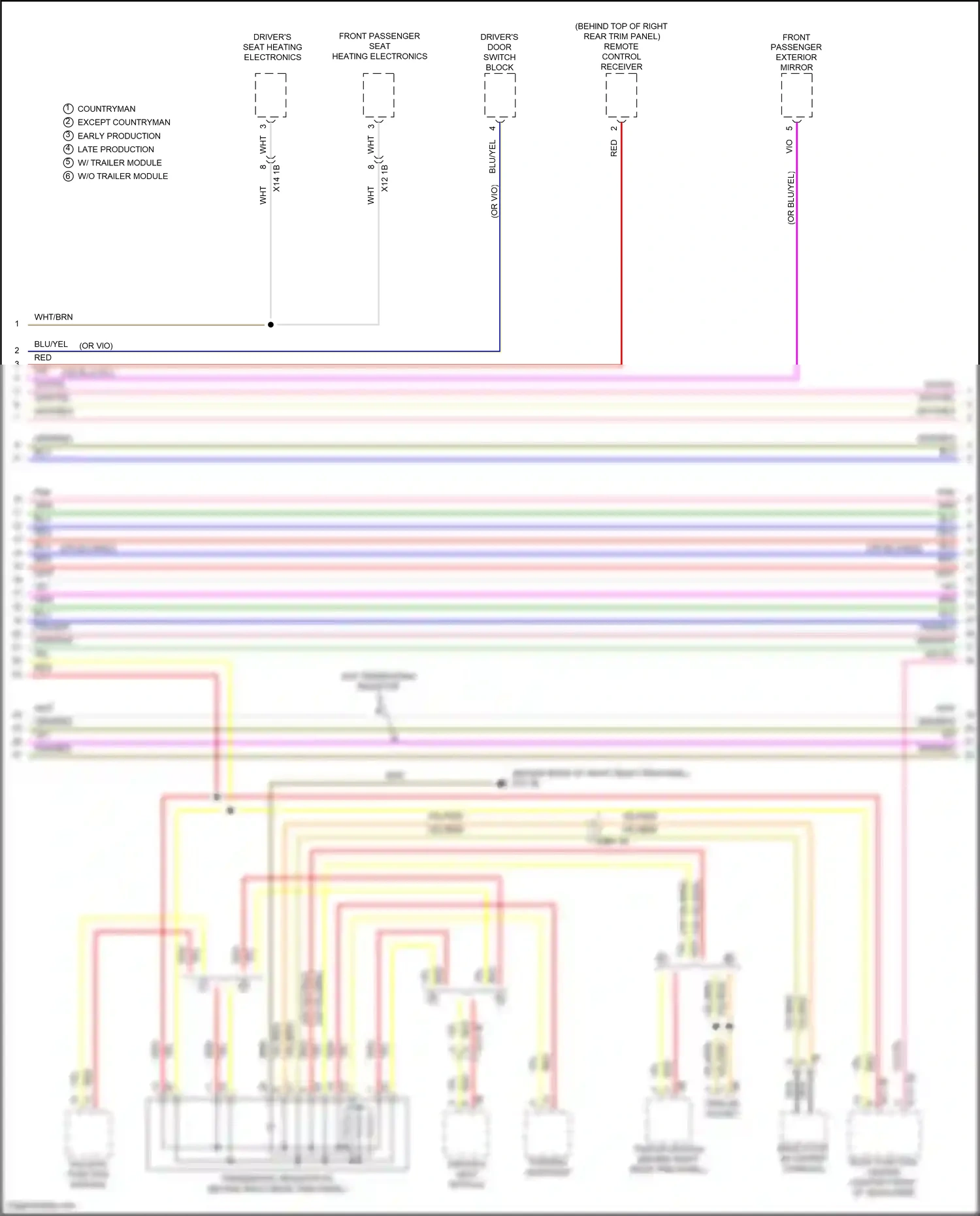 MINI Cooper SD Clubman II (2015-2019) tailgate function module wiring diagram  (2 of 4)