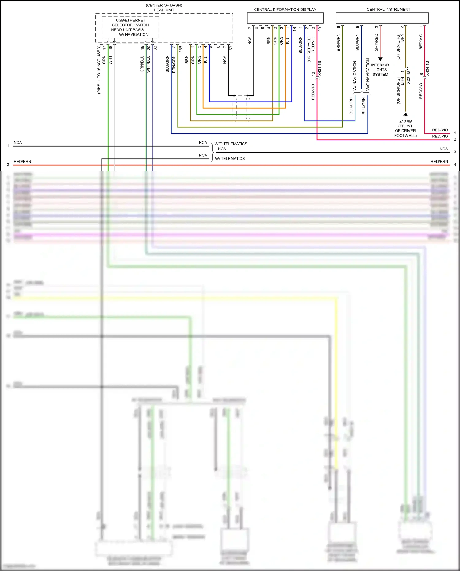 MINI Cooper SD Countryman II (2016-2020) basic version wiring diagram  (2 of 9)