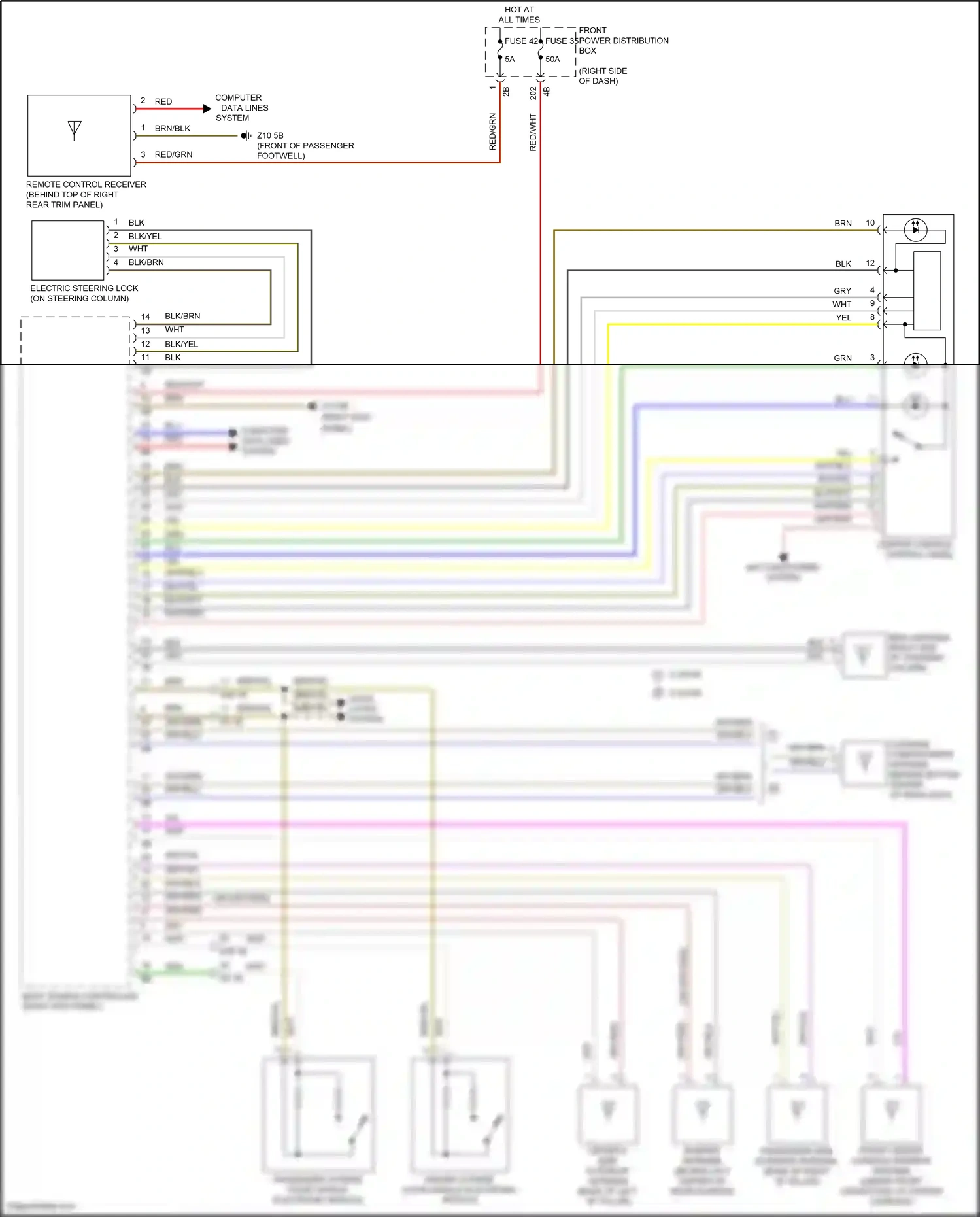 MINI Cooper SD Countryman II (2016-2020) computer data lines wiring diagram  (1 of 1)