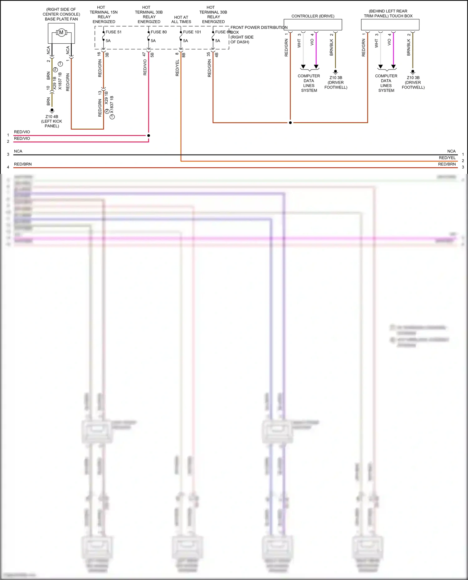 MINI Cooper SD Countryman II (2016-2020) controller (idrive) wiring diagram  (3 of 10)
