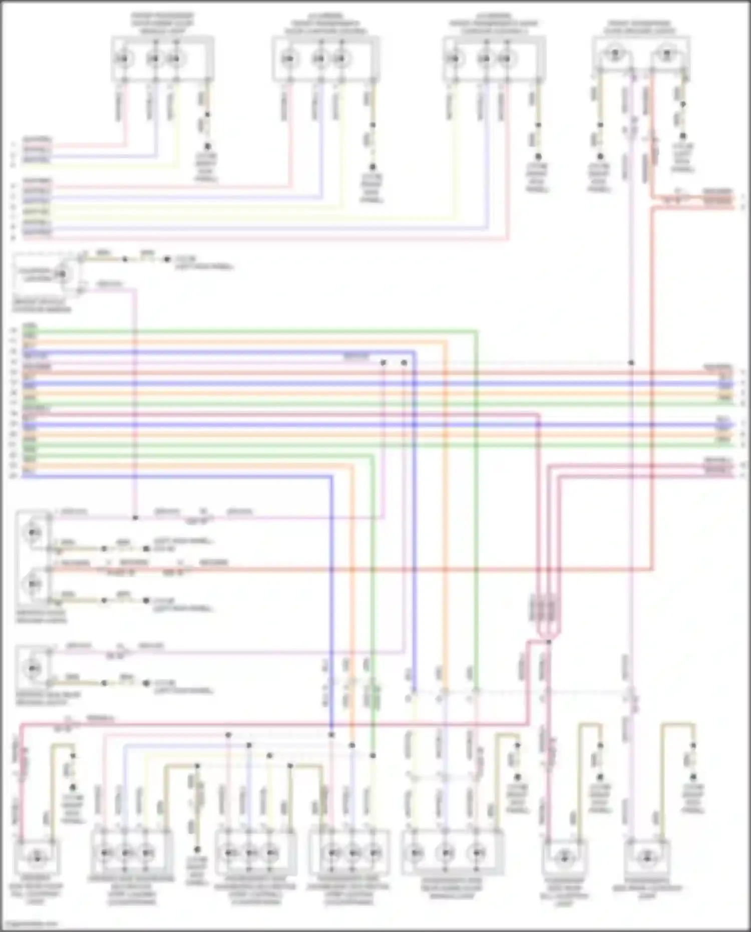 Wiring diagram passenger's side dashboard decorative strip lighting 2 for MINI Cooper SD Countryman II (2016-2020) (1 of 2)