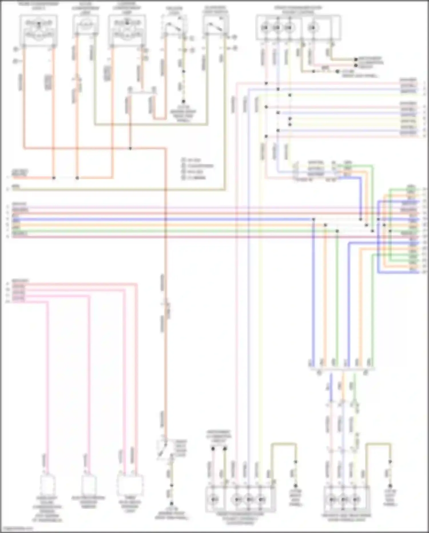 Wiring diagram rain/light/ solar condensation sensor for MINI Cooper SD Countryman II (2016-2020) (1 of 4)