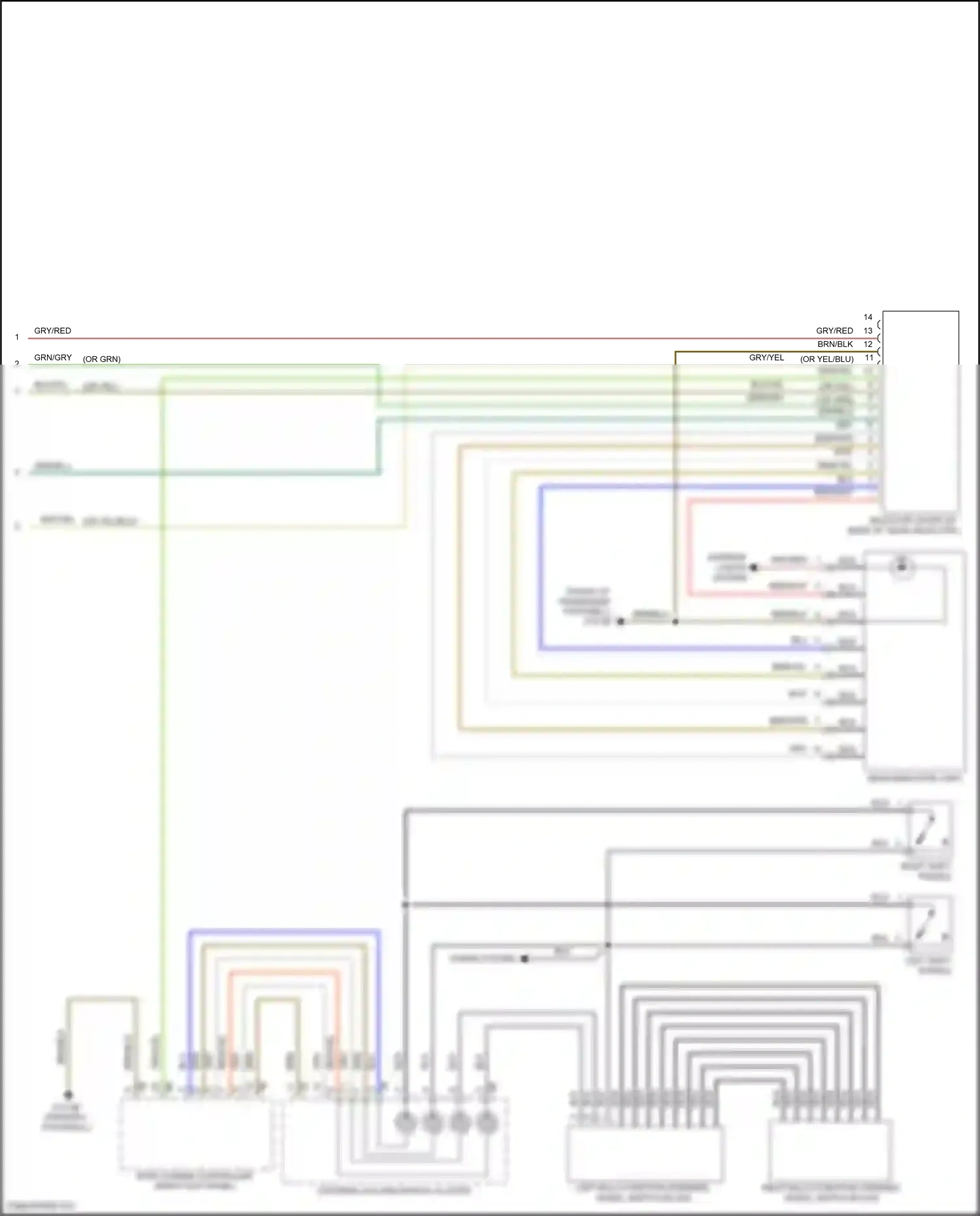 MINI Cooper SD Countryman II (2016-2020) right multi-function steering wheel switch block wiring diagram  (1 of 1)