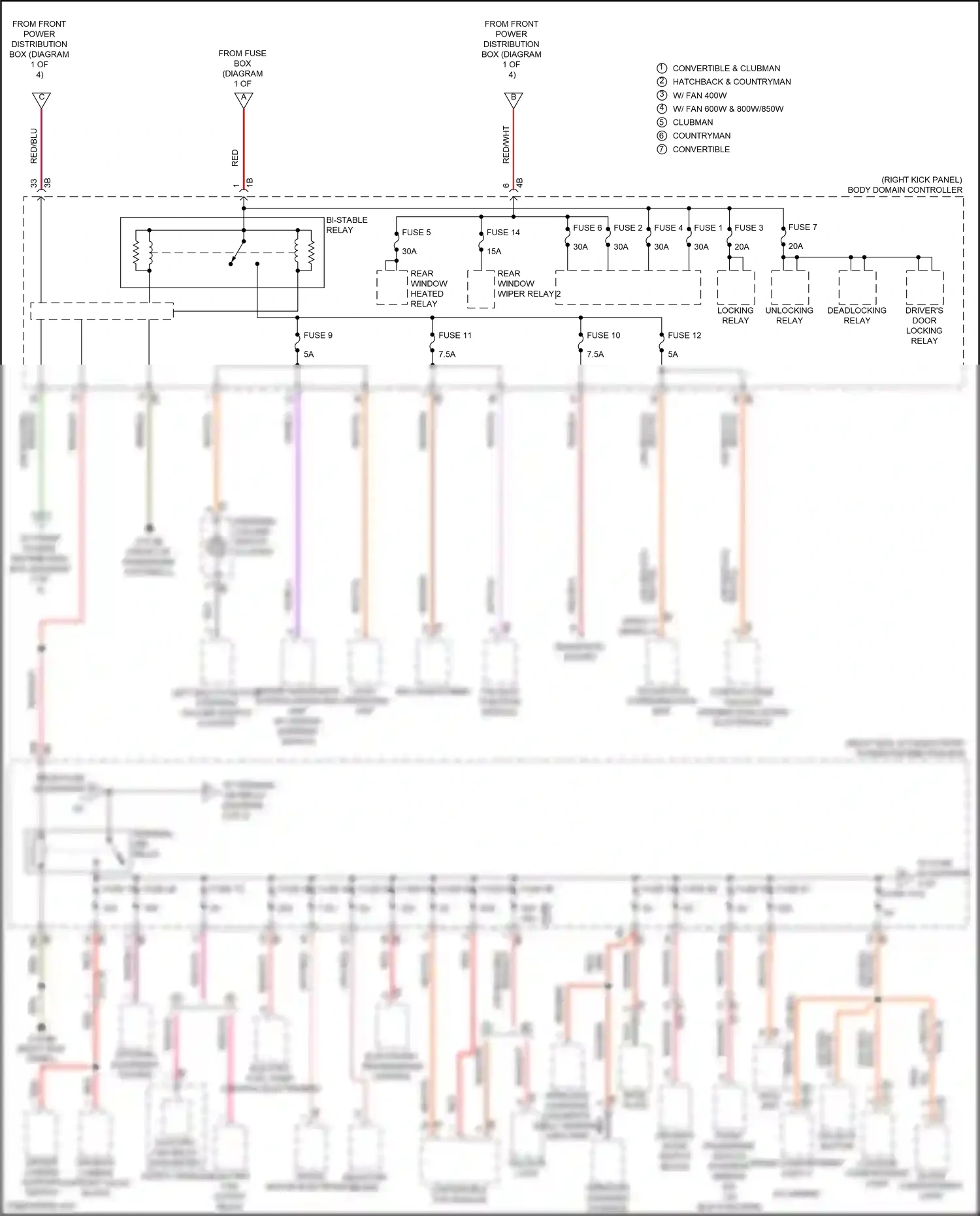 MINI Cooper SE Countryman II (2016-2020) high basic wiring diagram  (1 of 1)