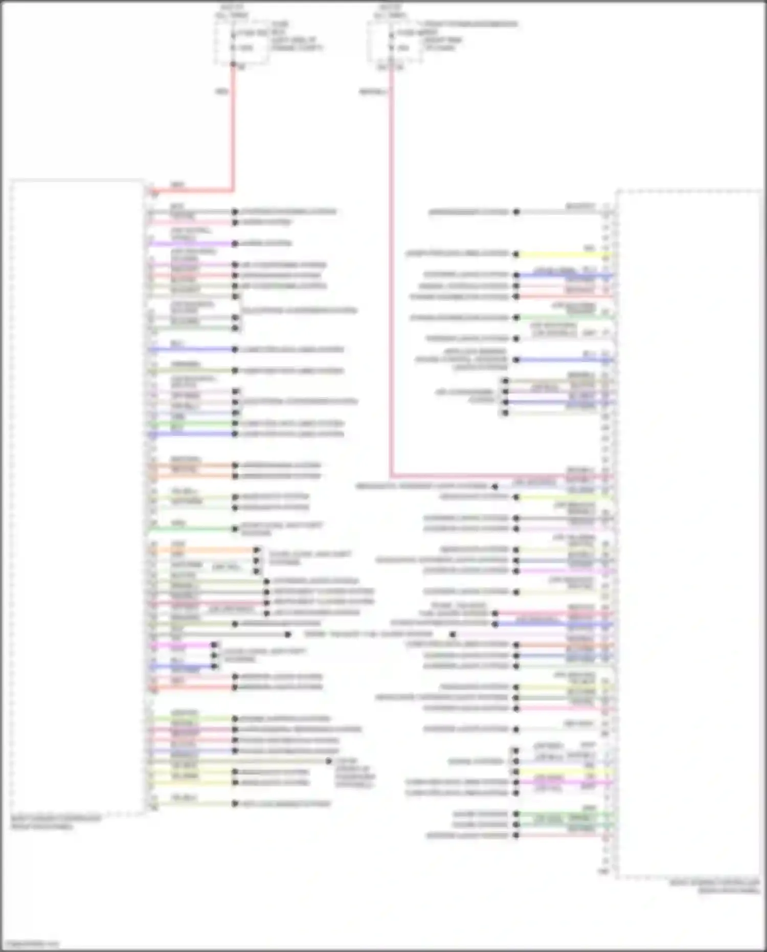 Wiring diagram engine controls system for MINI Cooper SE Countryman III (2023-2024) (1 of 3)