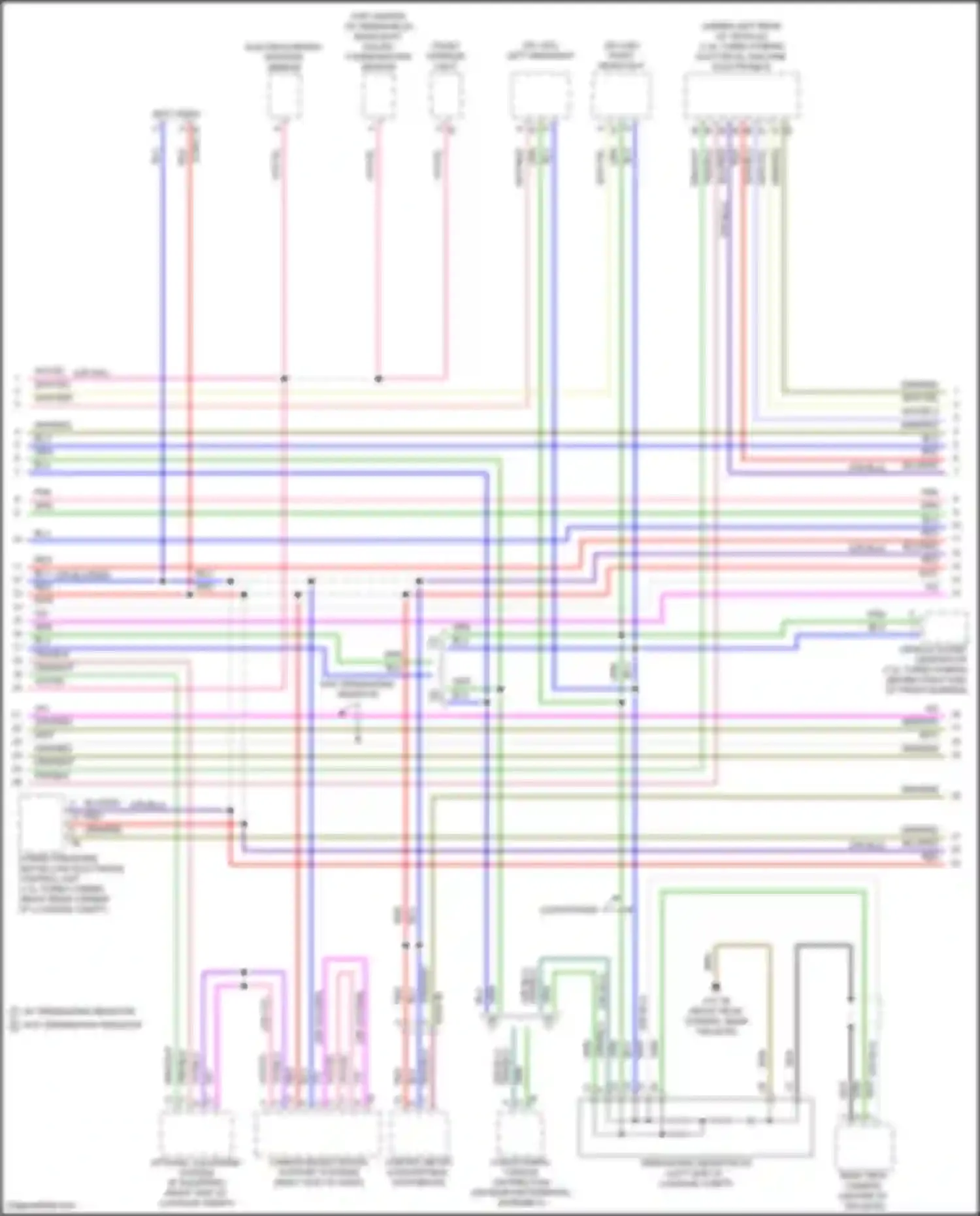 Wiring diagram rear view camera for MINI Cooper SE Countryman III (2023-2024) (2 of 9)