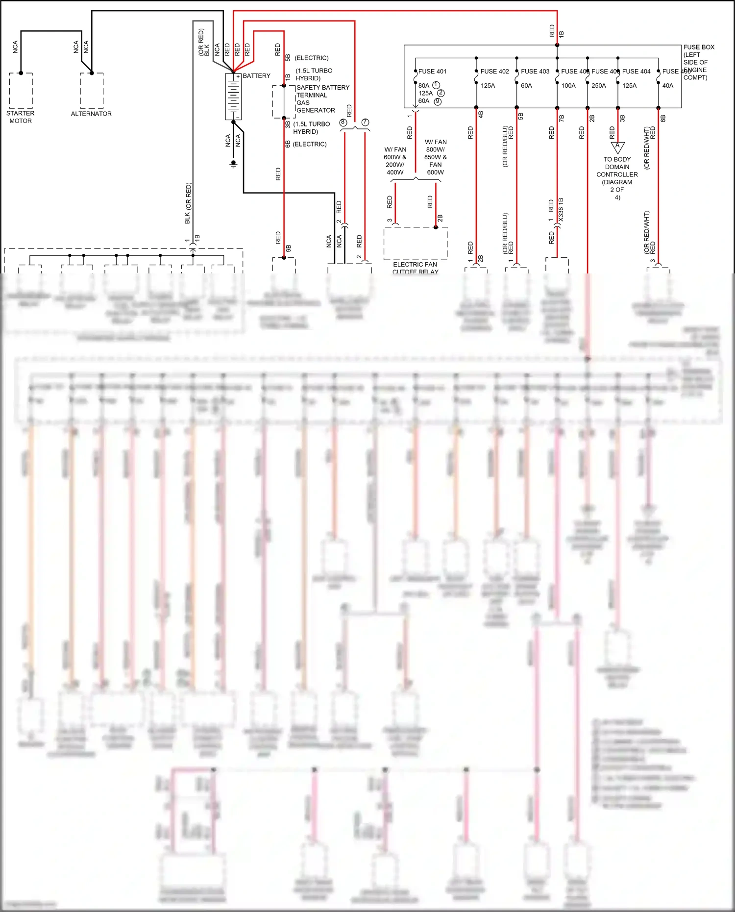MINI Cooper SE Countryman III (2023-2024) tailgate function module wiring diagram  (3 of 3)