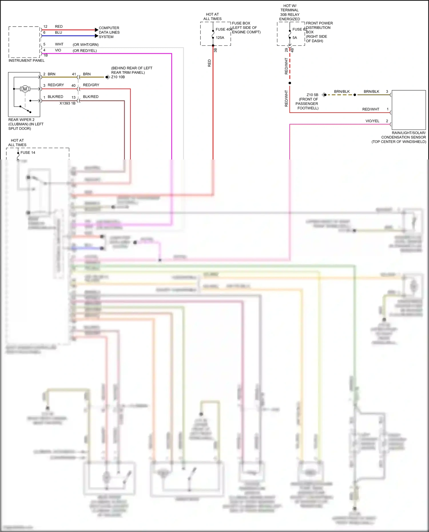 MINI Cooper SE III facelift 2 (2021-2024) computer data lines system wiring diagram  (80 of 104)