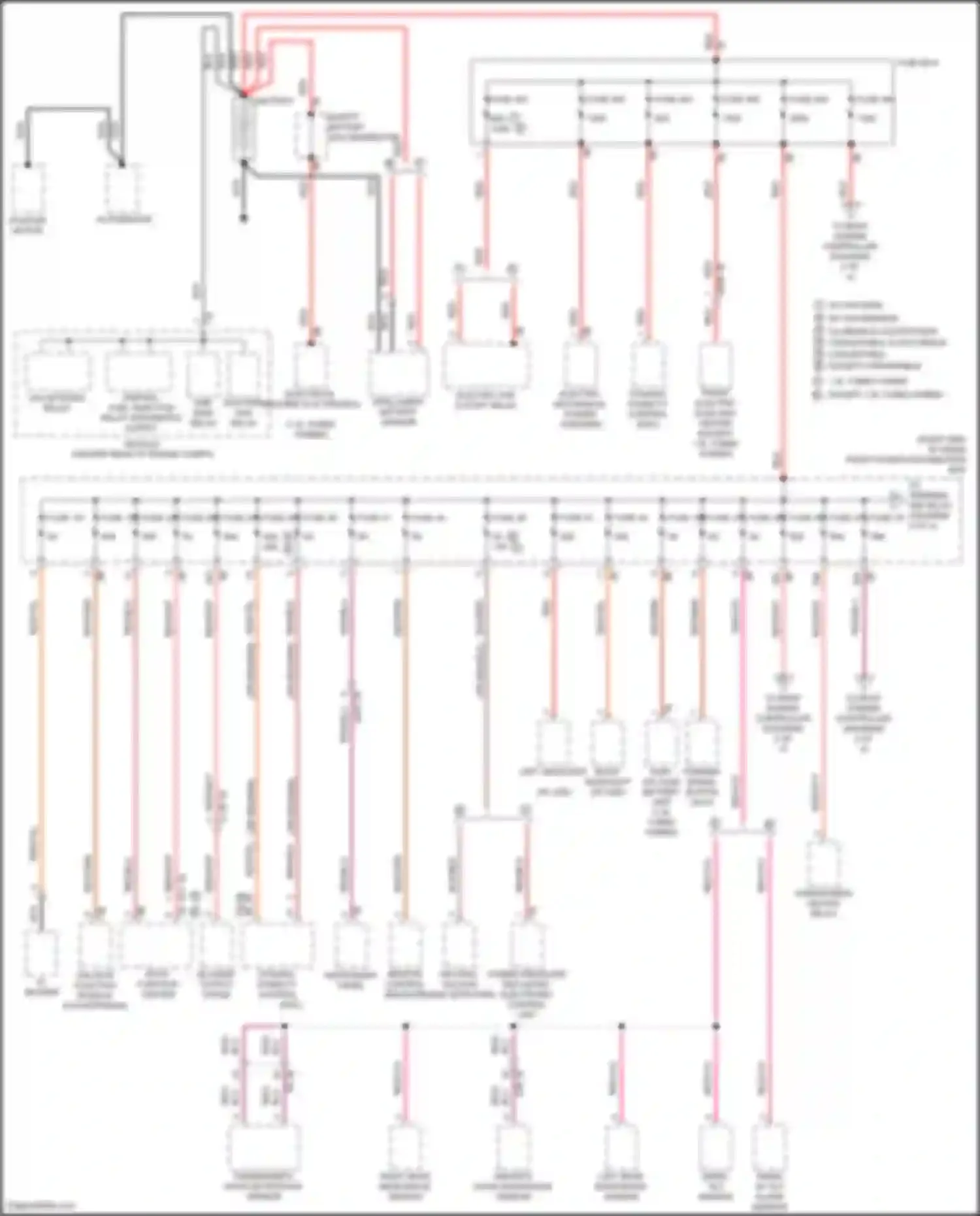 Cooper SE MINI III facelift (2018-2021): Power distribution circuit (1 of 4)