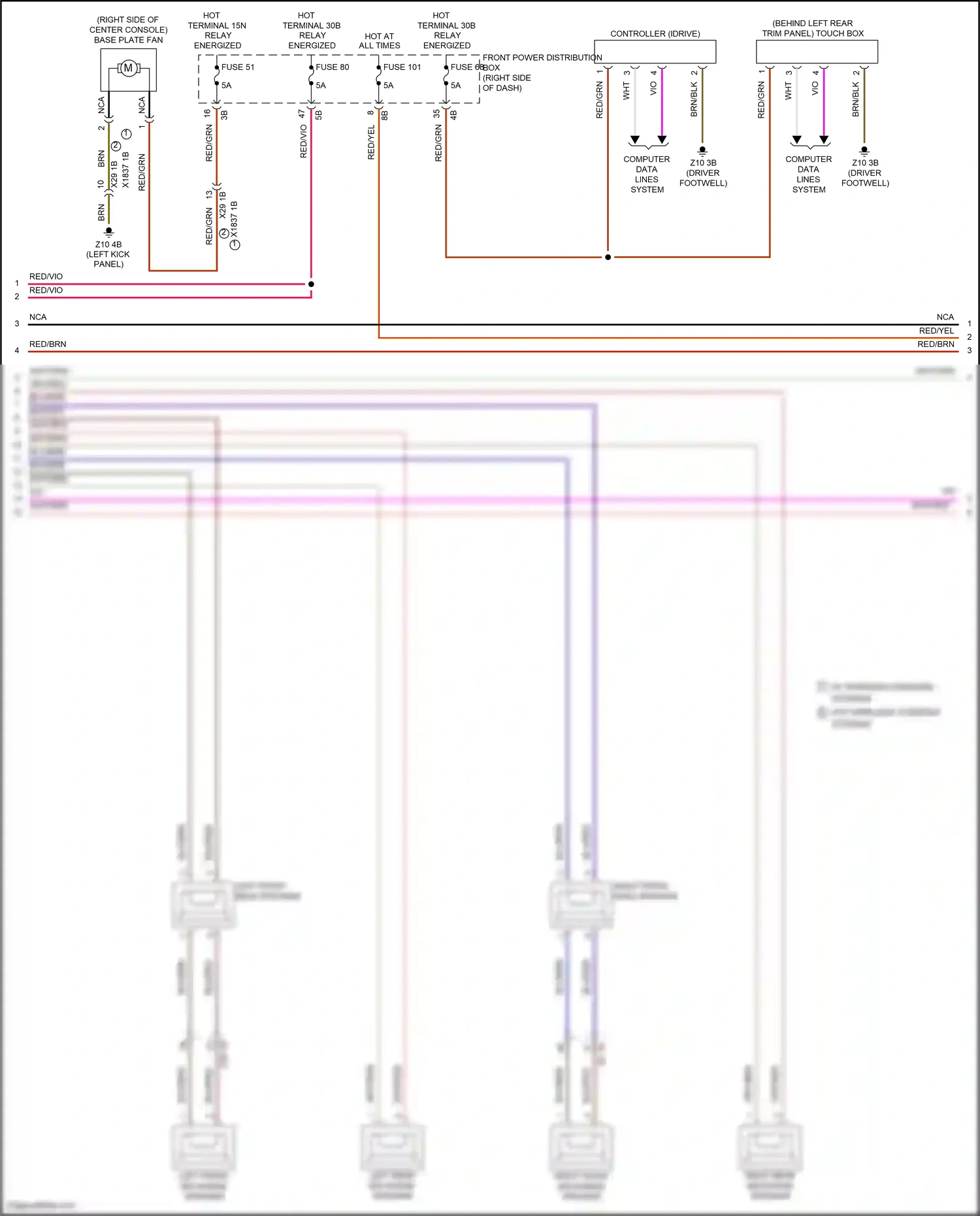 MINI Cooper SE III facelift (2018-2021) (left kick panel) wiring diagram  (40 of 49)