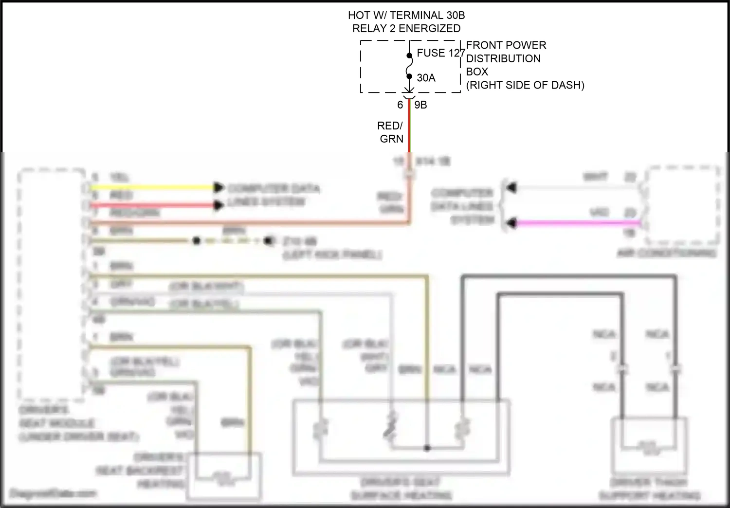 MINI Cooper SE III facelift (2018-2021) (left kick panel) wiring diagram  (36 of 49)