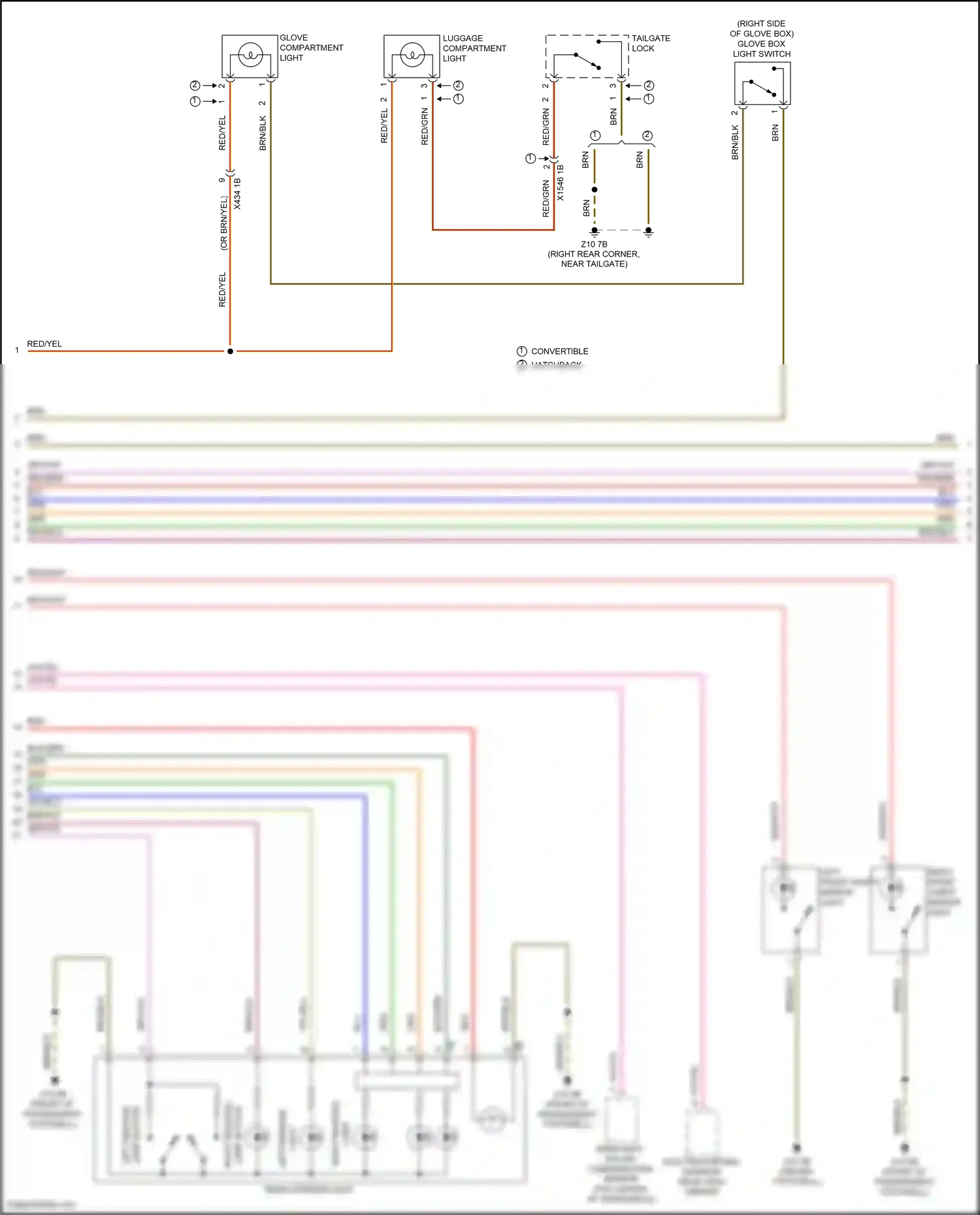 MINI Cooper SE III facelift (2018-2021) light wiring diagram  (2 of 2)