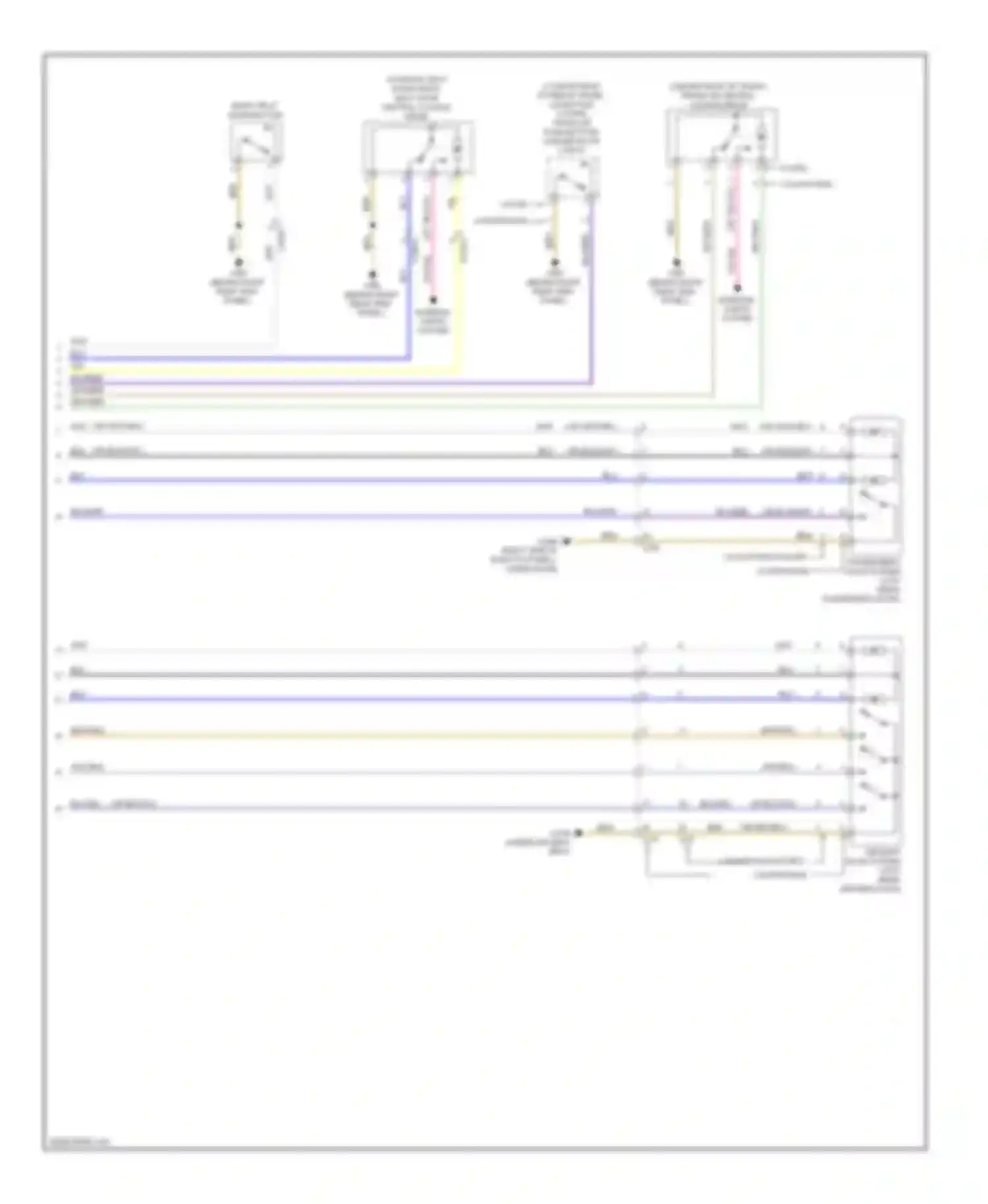Cooper MINI I (2000-2015): Power door locks circuit, except convertible (2 of 2)