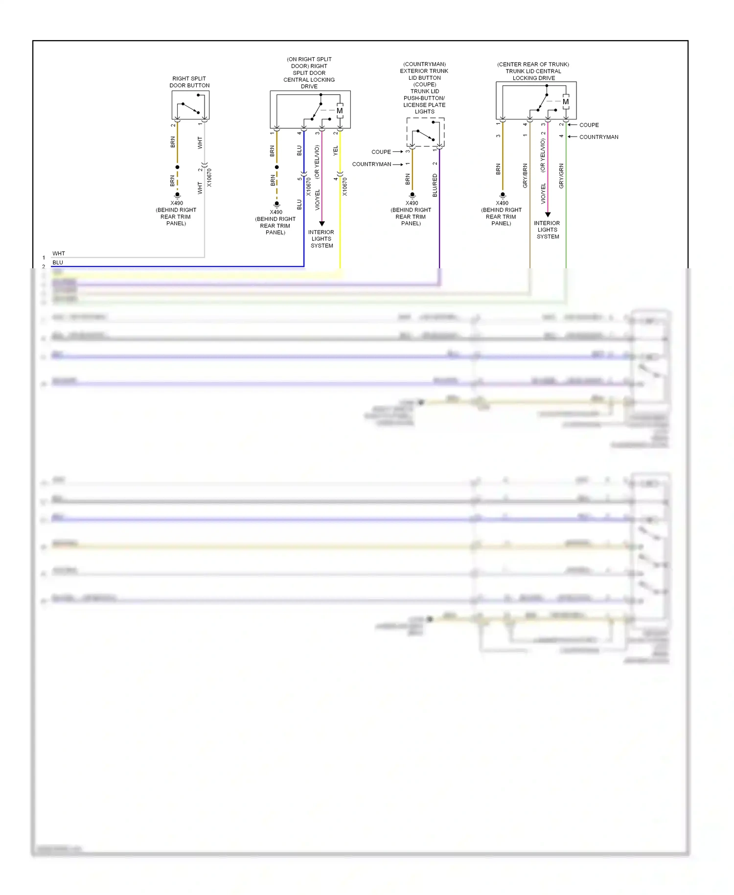 MINI Cooper I (2000-2015) coupe wiring diagram  (1 of 5)