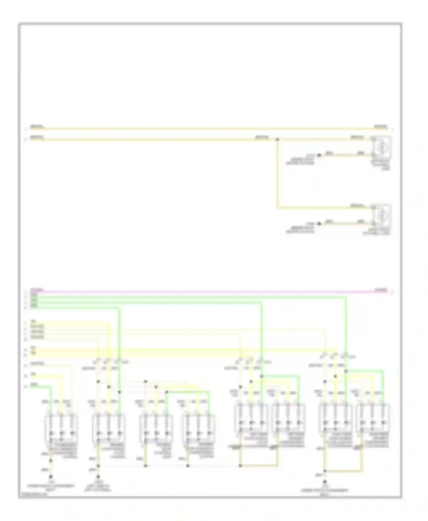Wiring diagram driver's door handle plate lighting for MINI Cooper I (2000-2015) (3 of 7)