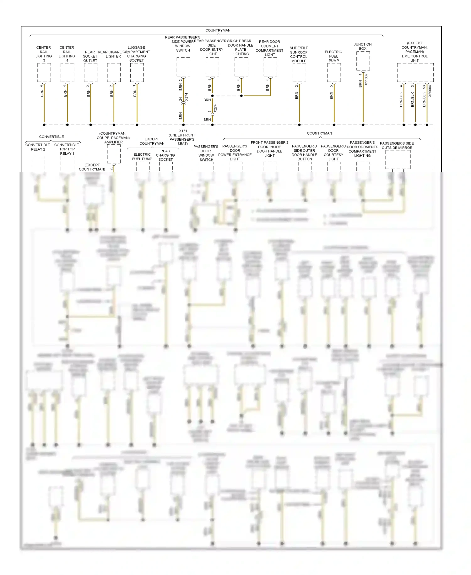 MINI Cooper I (2000-2015) electric fuel pump wiring diagram  (1 of 1)