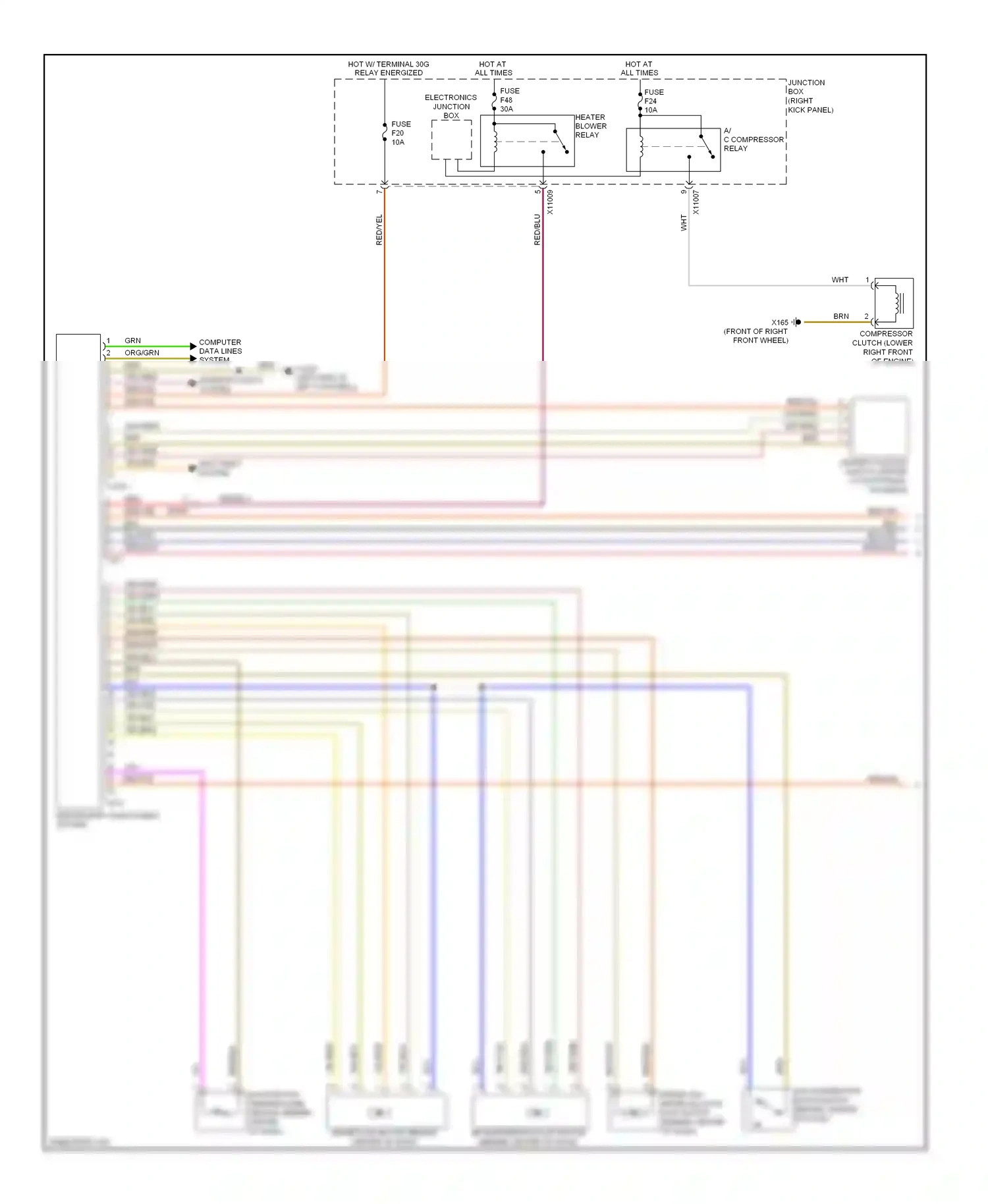 MINI Cooper I (2000-2015) fuse wiring diagram  (9 of 63)
