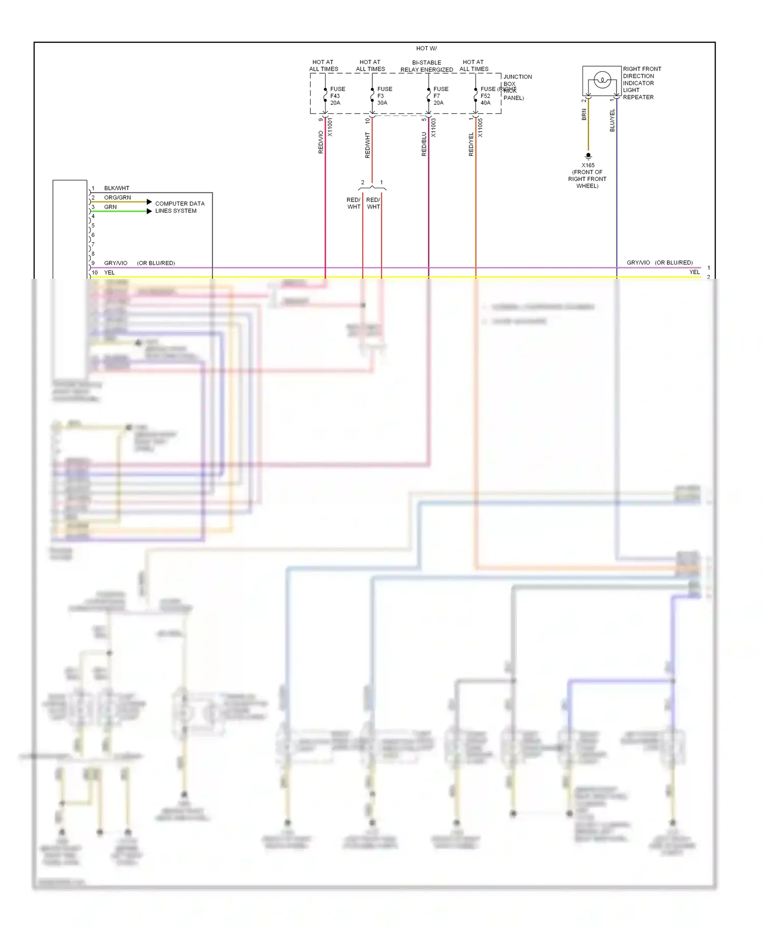 MINI Cooper I (2000-2015) (left front side of engine compt.) wiring diagram  (12 of 20)