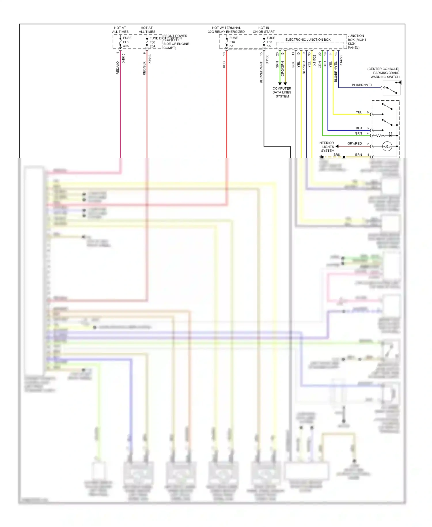 MINI Cooper I (2000-2015) (left front side of engine compt.) wiring diagram  (4 of 20)