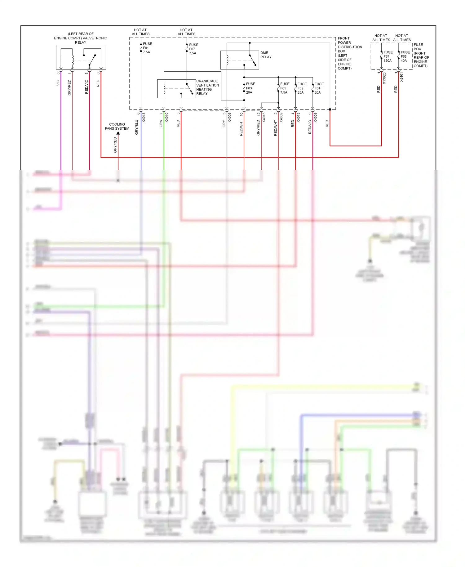 MINI Cooper I (2000-2015) (left front side of engine compt.) wiring diagram  (9 of 20)