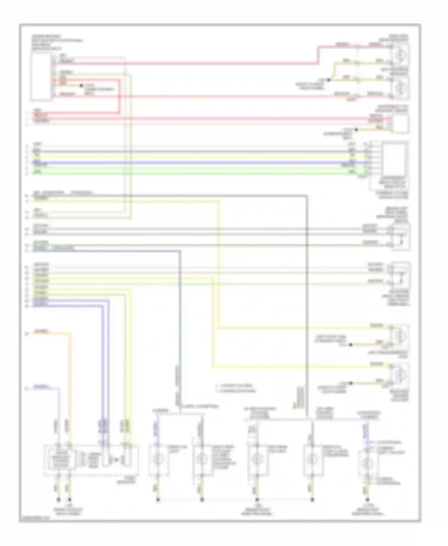 Wiring diagram left high beam headlight for MINI Cooper I (2000-2015) (2 of 2)