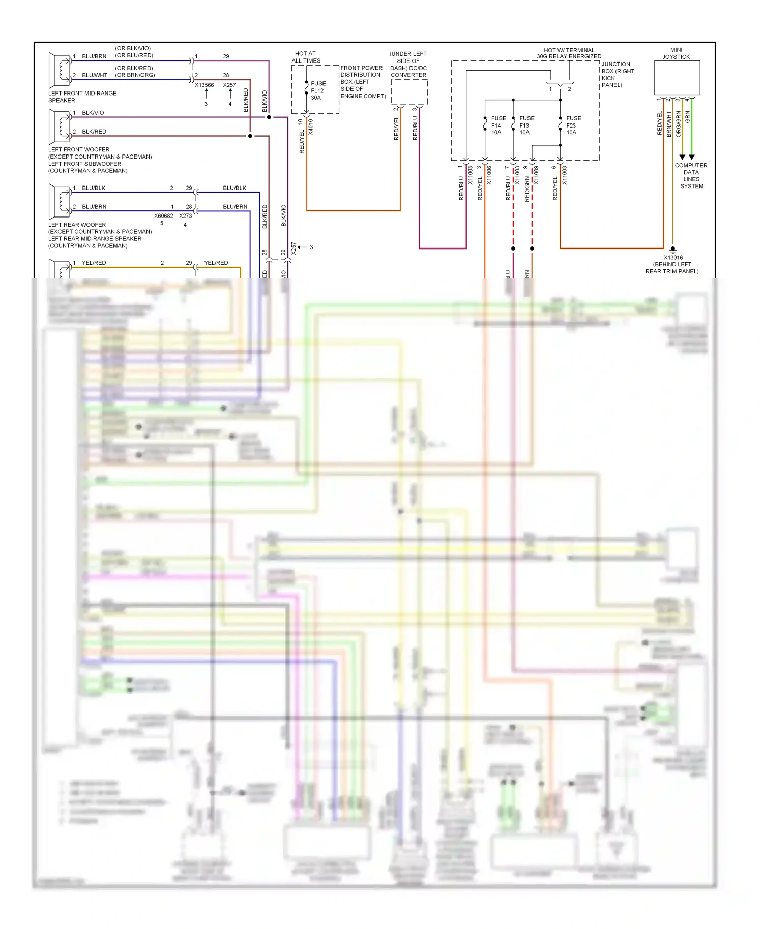 MINI Cooper I (2000-2015) (or blk) wiring diagram  (4 of 7)
