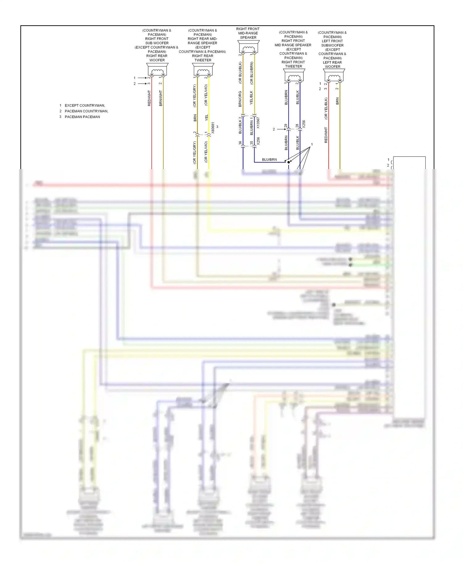 MINI Cooper I (2000-2015) (or blu/org) wiring diagram  (6 of 6)