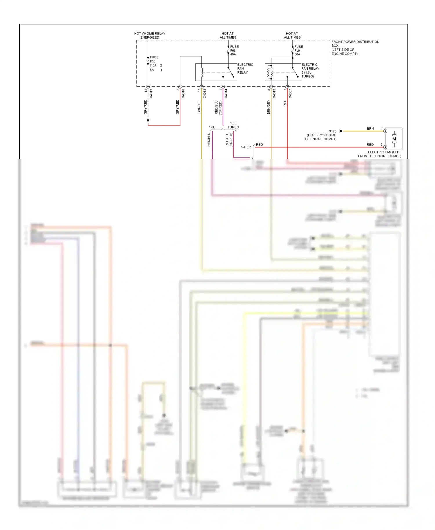 MINI Cooper I (2000-2015) (or red) red/blu wiring diagram  (2 of 2)